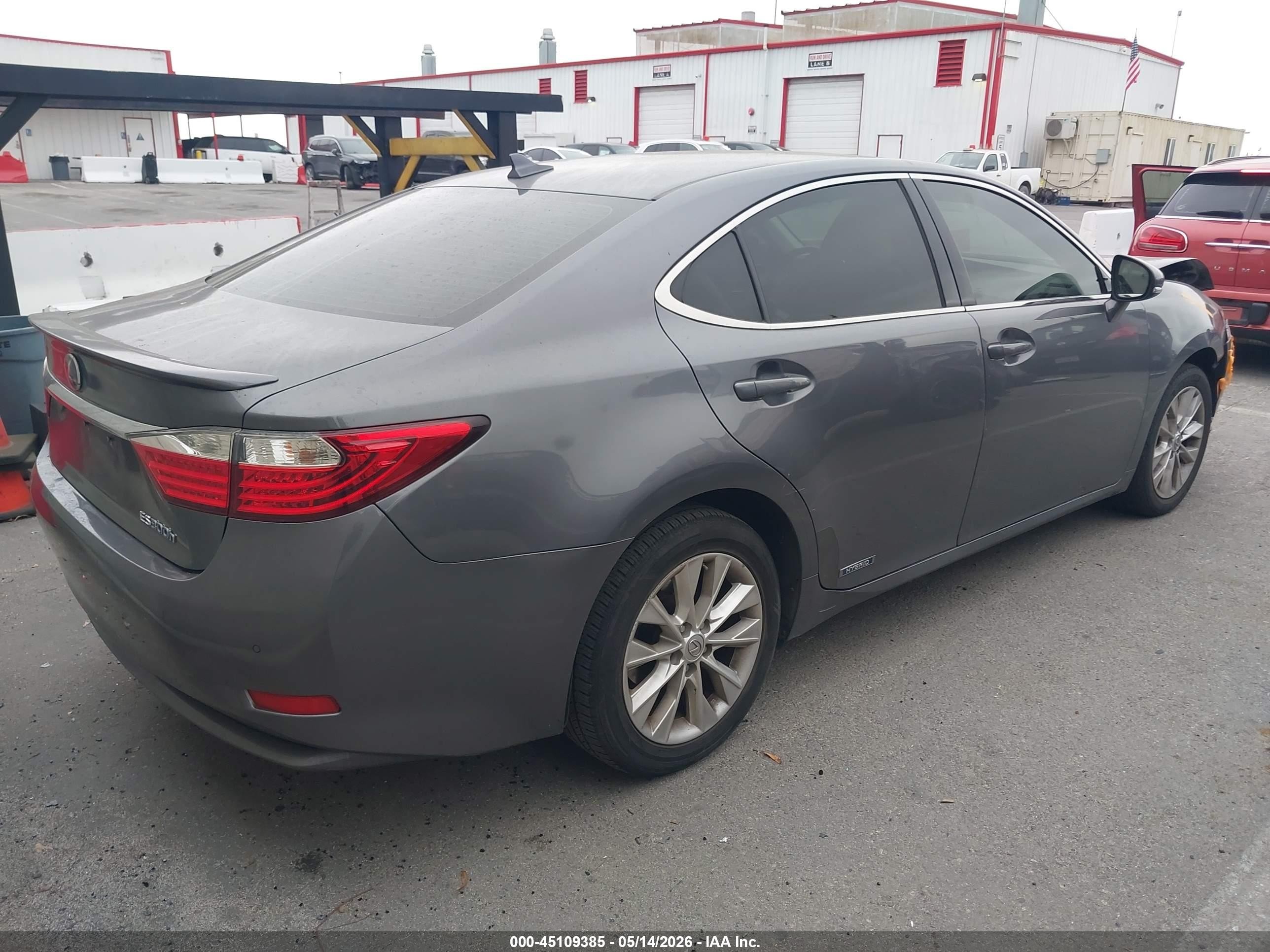 2014 Lexus Es 300h   Серый vin: JTHBW1GG8E2053541