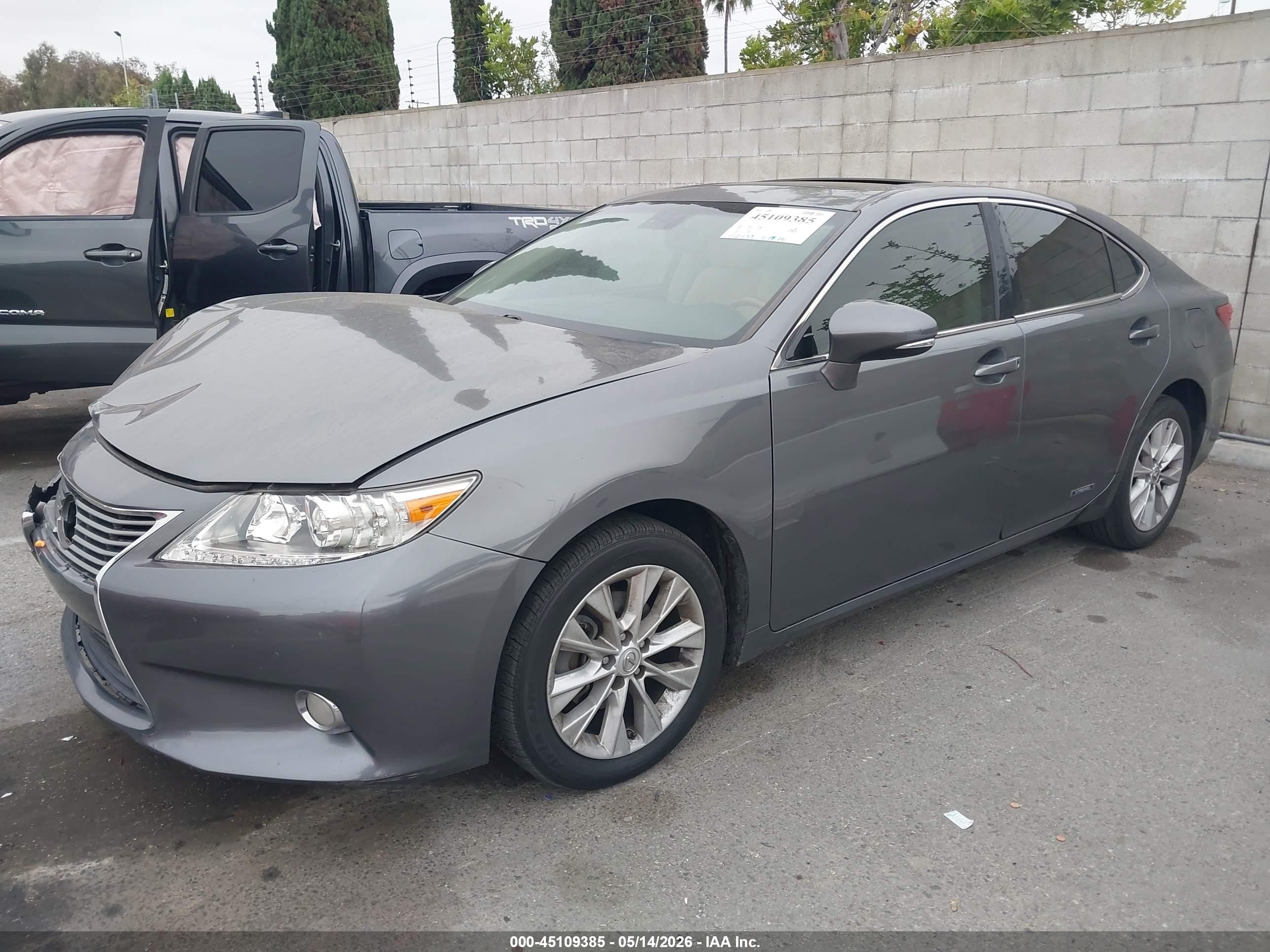 2014 Lexus Es 300h   Серый vin: JTHBW1GG8E2053541