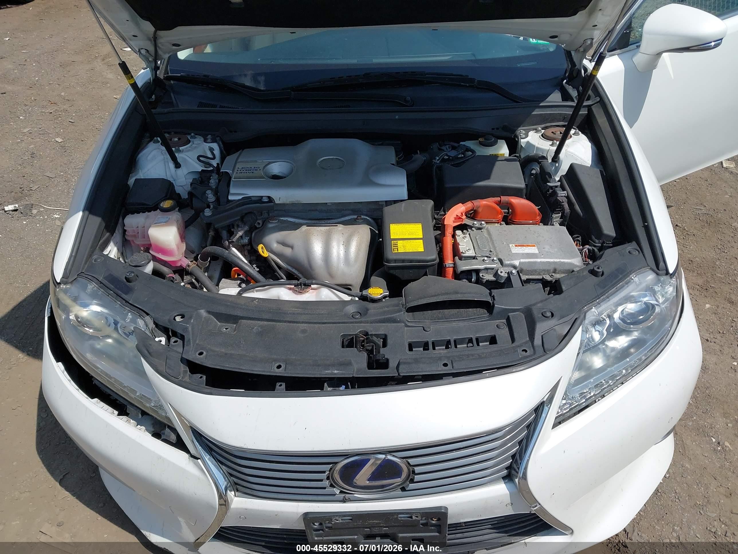 2014 Lexus Es 300h White vin: JTHBW1GG8E2055161