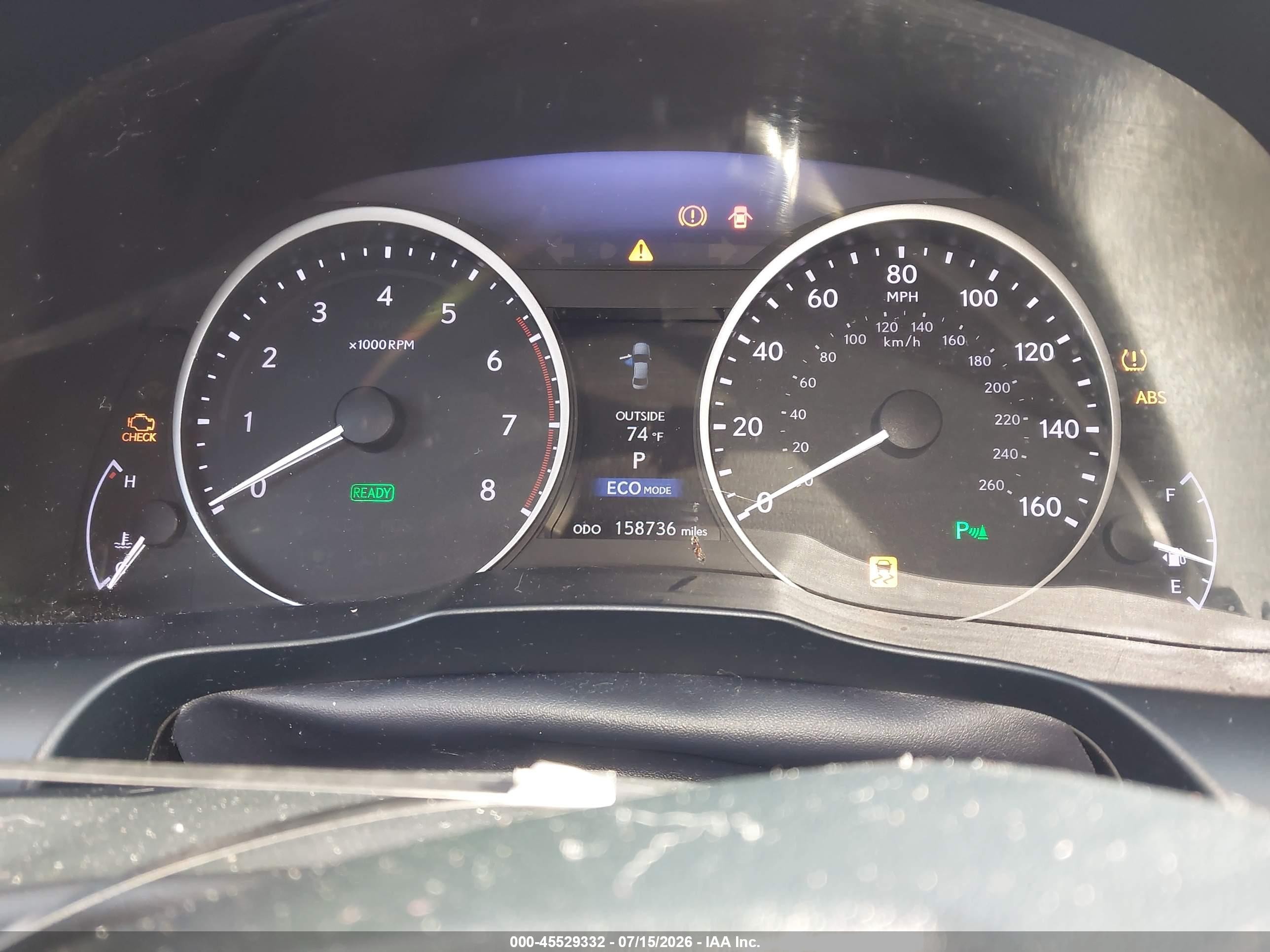 2014 Lexus Es 300h White vin: JTHBW1GG8E2055161