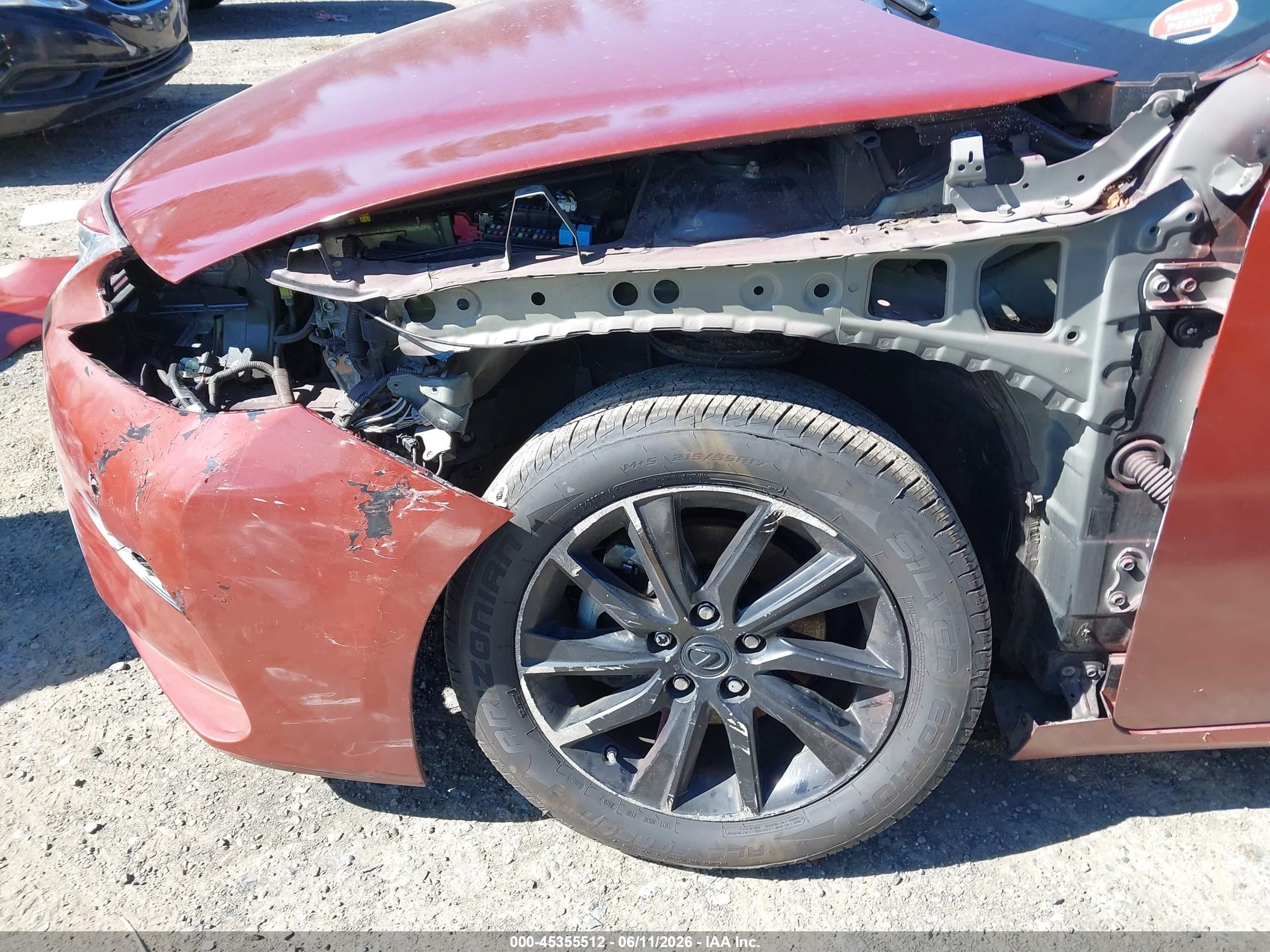 2017 Lexus Es 300h   Red vin: JTHBW1GG8H2142238