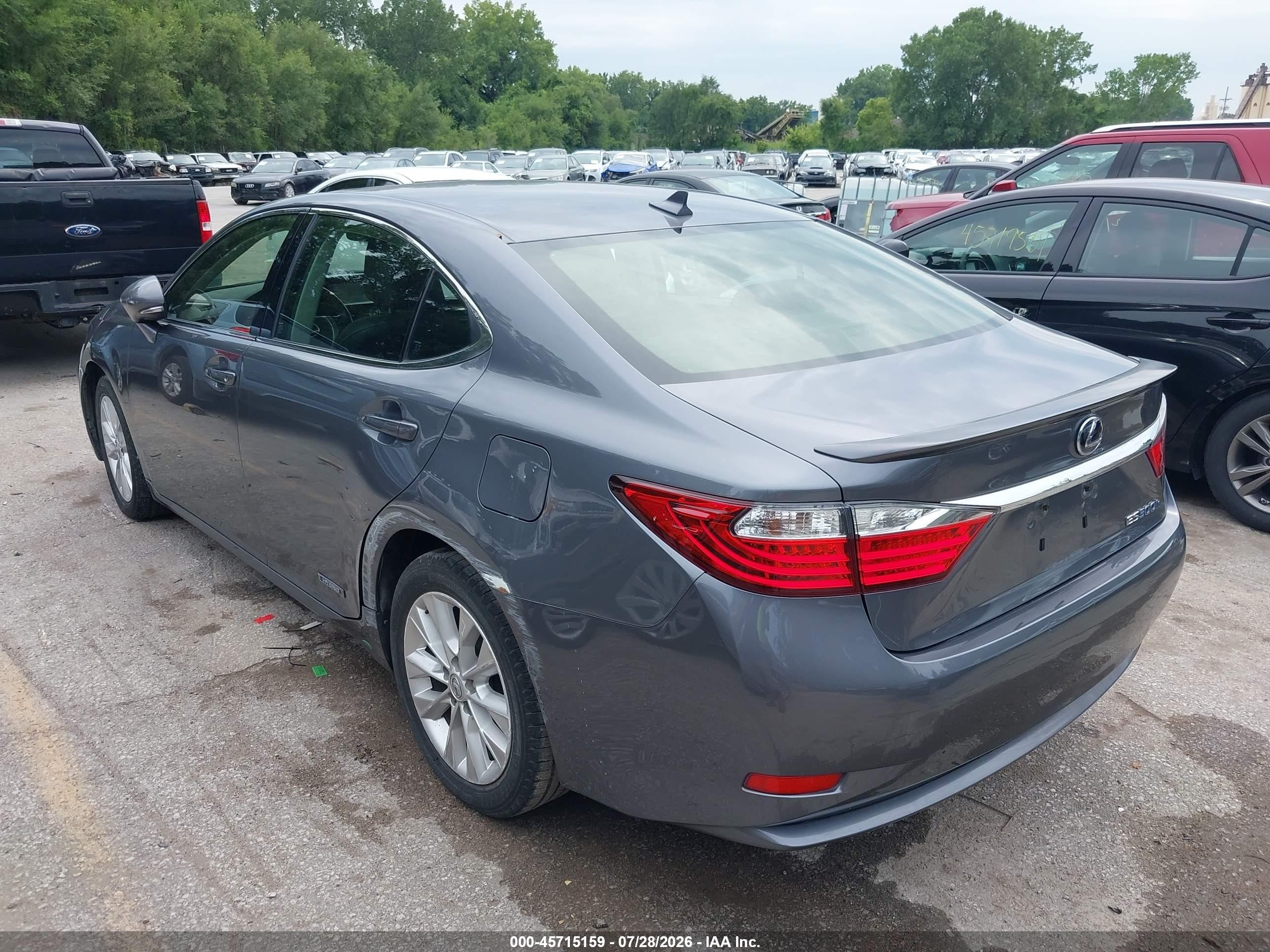 2013 Lexus Es 300h Gray vin: JTHBW1GG9D2005013