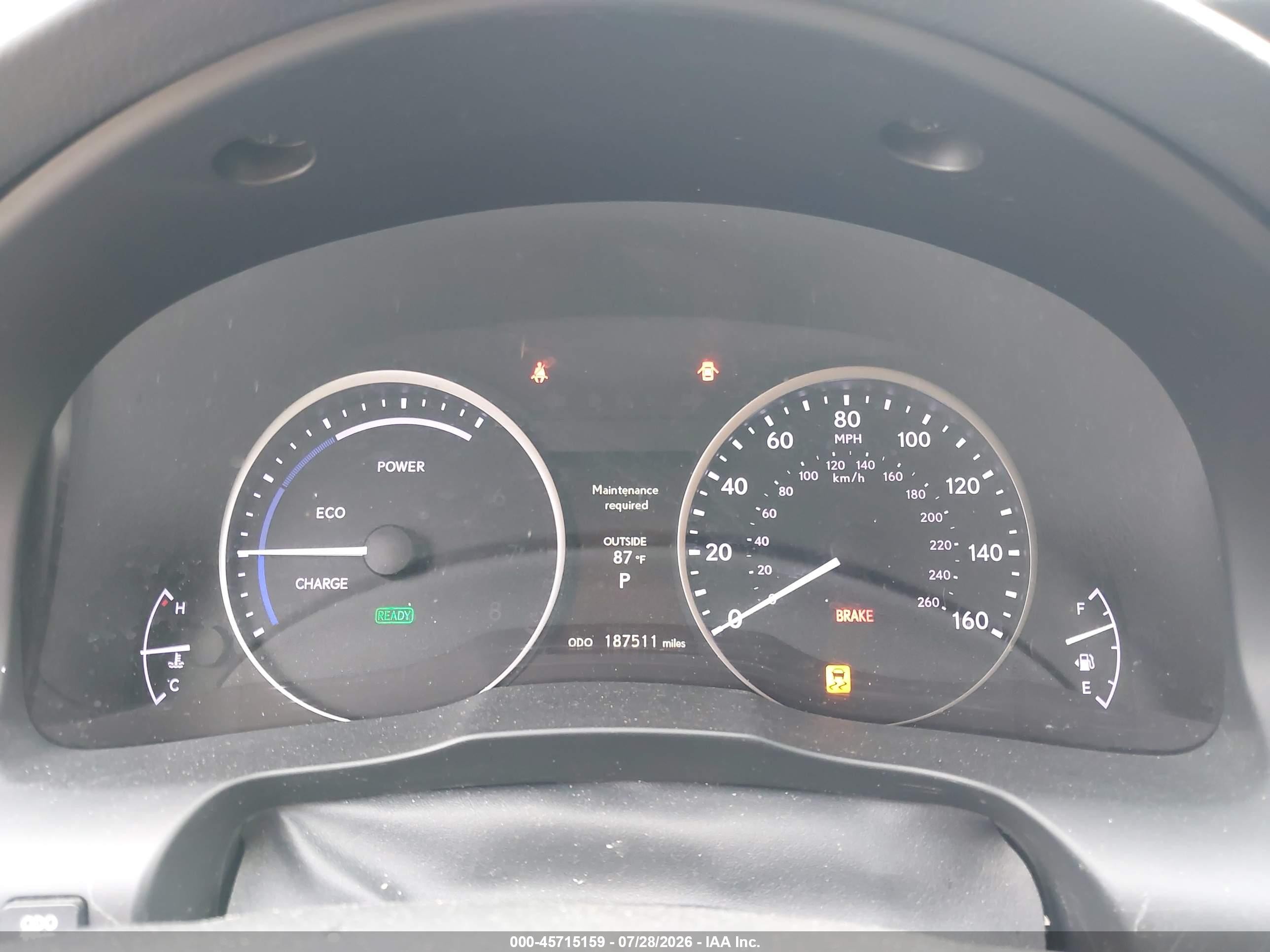 2013 Lexus Es 300h Gray vin: JTHBW1GG9D2005013