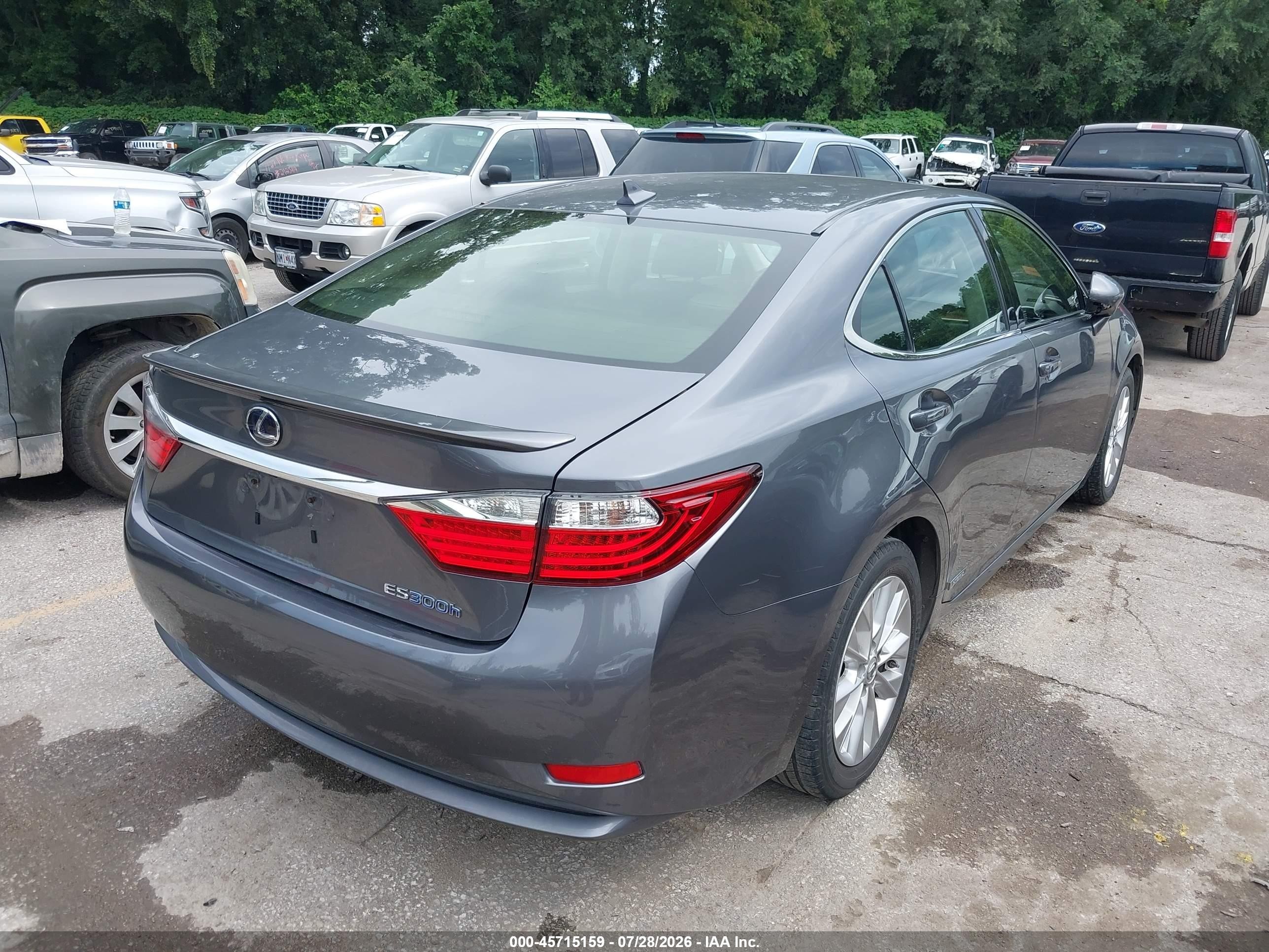 2013 Lexus Es 300h Gray vin: JTHBW1GG9D2005013