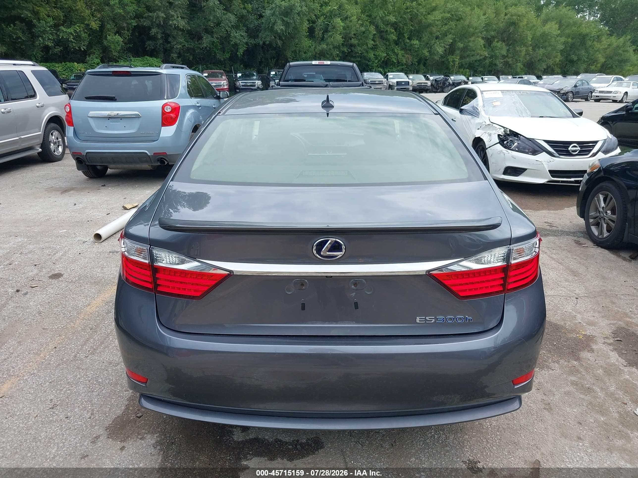 2013 Lexus Es 300h Gray vin: JTHBW1GG9D2005013