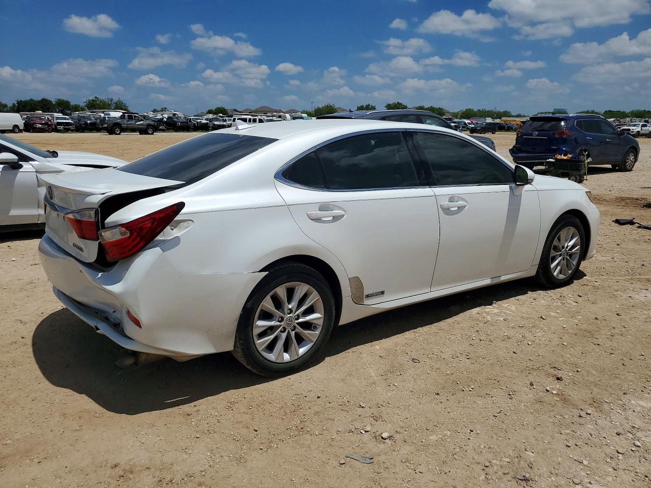 2013 Lexus Es 300h White vin: JTHBW1GG9D2010583