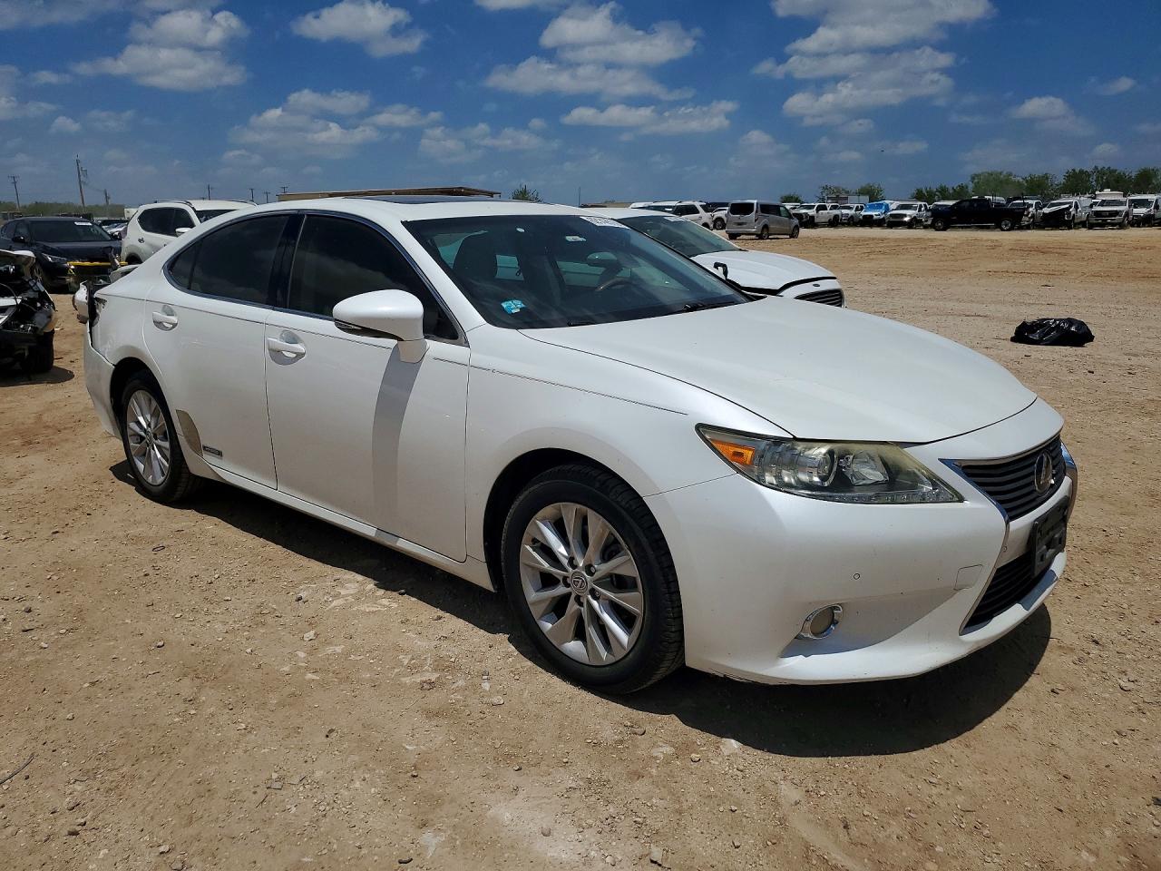 2013 Lexus Es 300h White vin: JTHBW1GG9D2010583