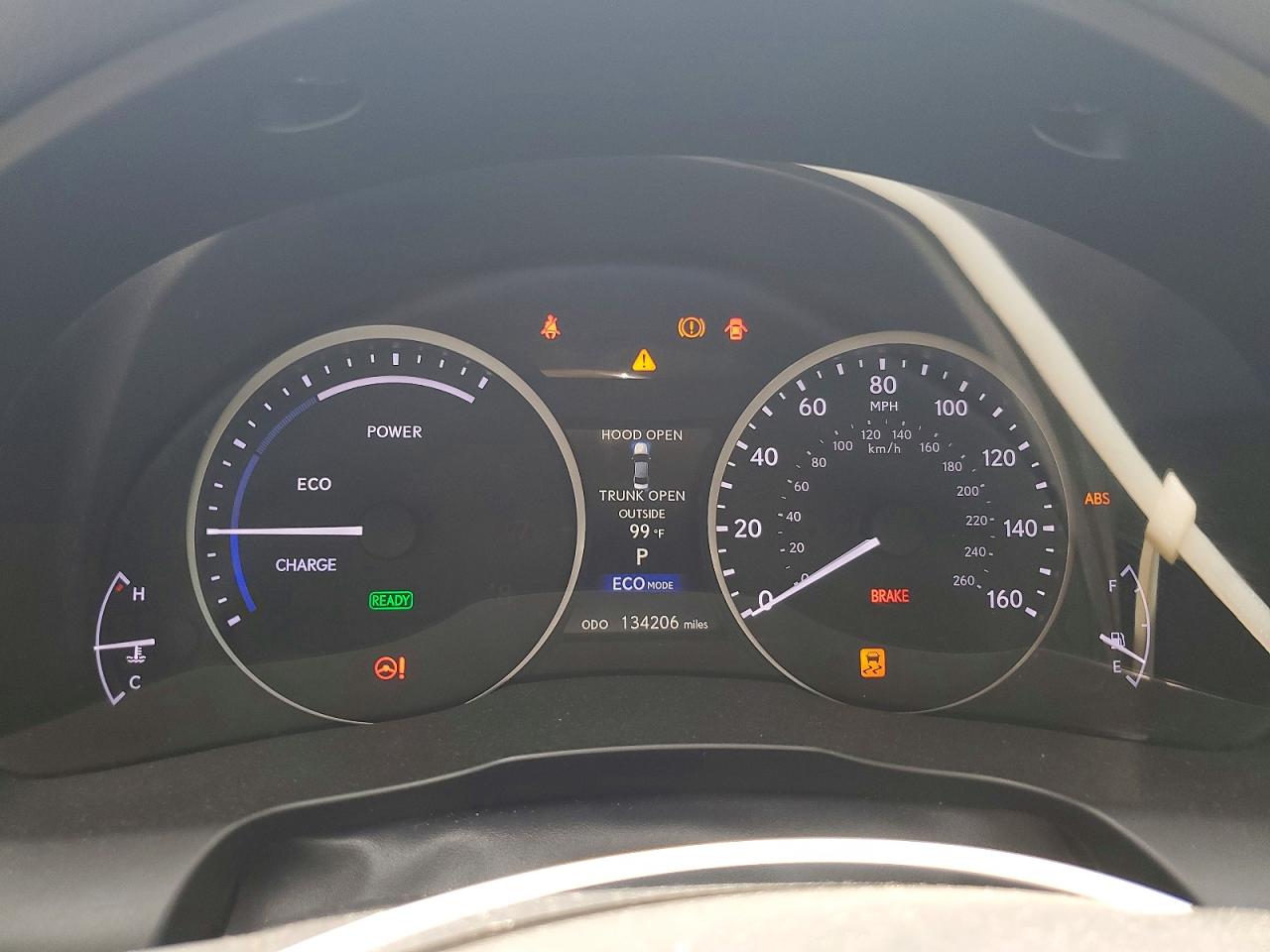 2013 Lexus Es 300h White vin: JTHBW1GG9D2010583