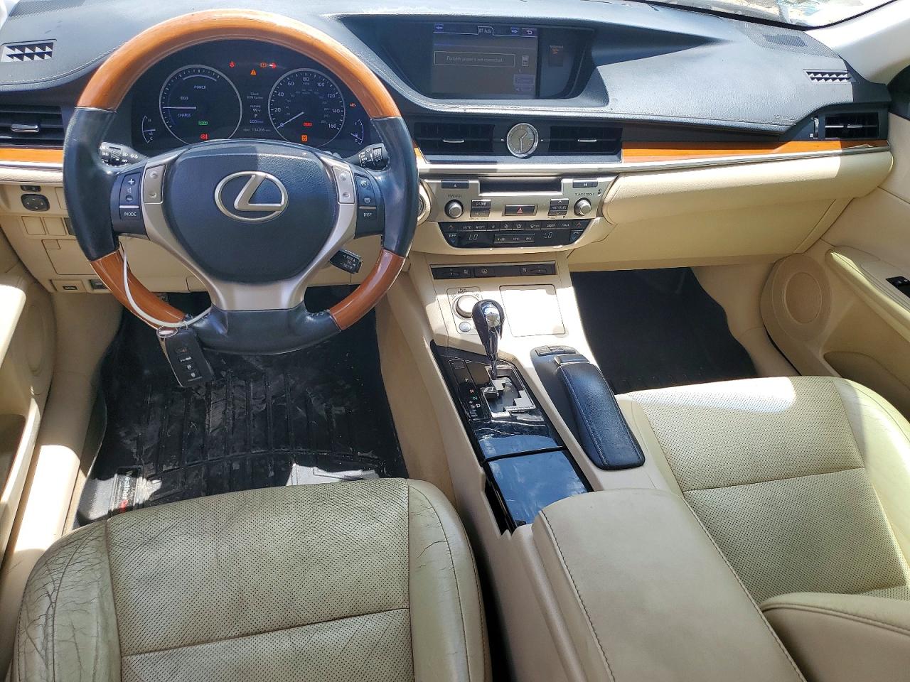 2013 Lexus Es 300h White vin: JTHBW1GG9D2010583