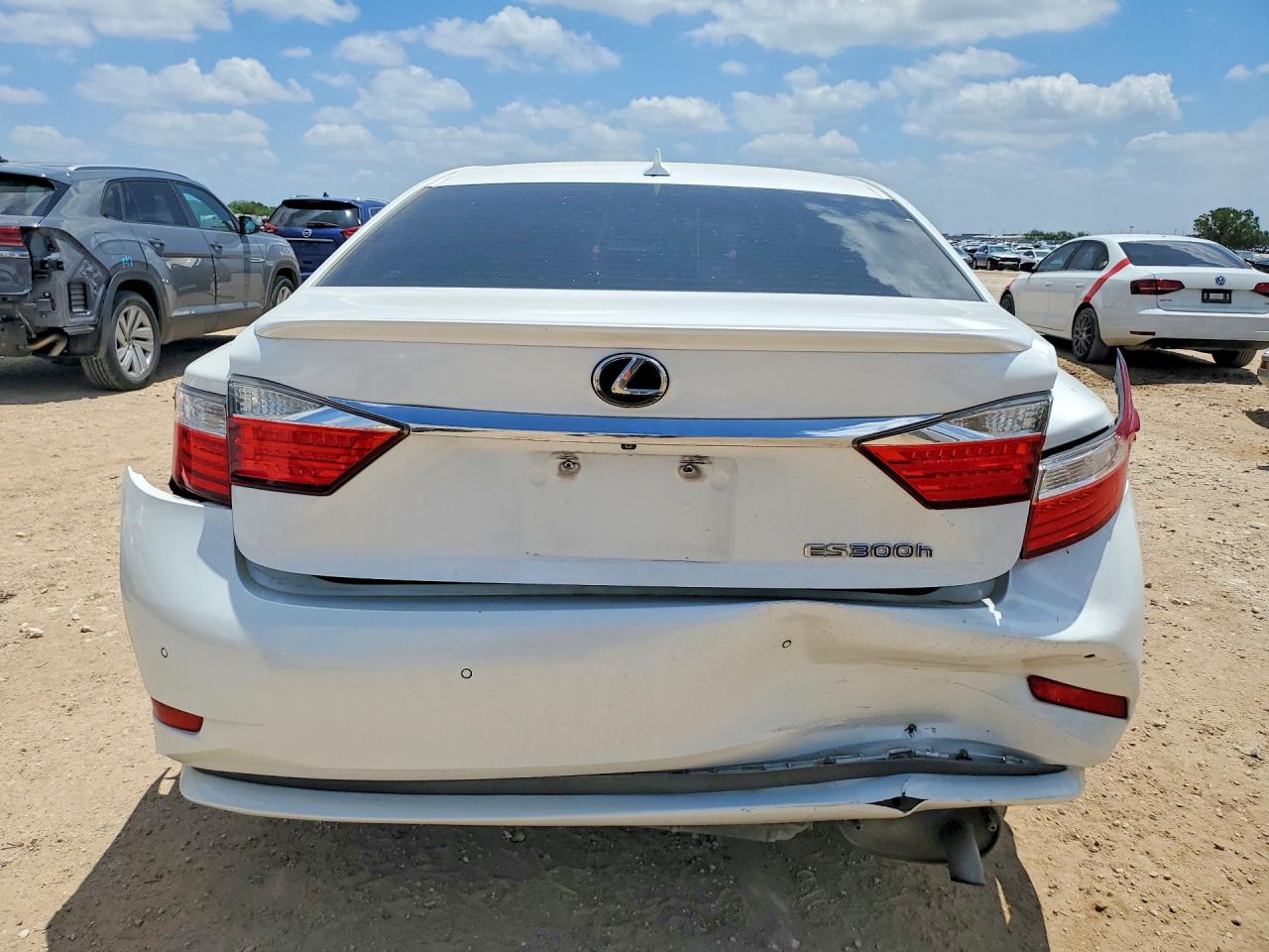 2013 Lexus Es 300h White vin: JTHBW1GG9D2010583
