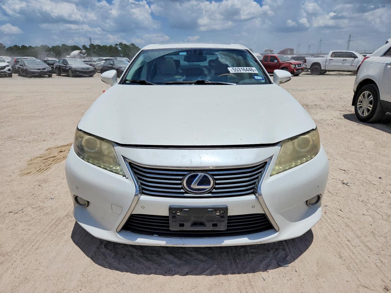 2013 Lexus Es 300h White vin: JTHBW1GG9D2019817