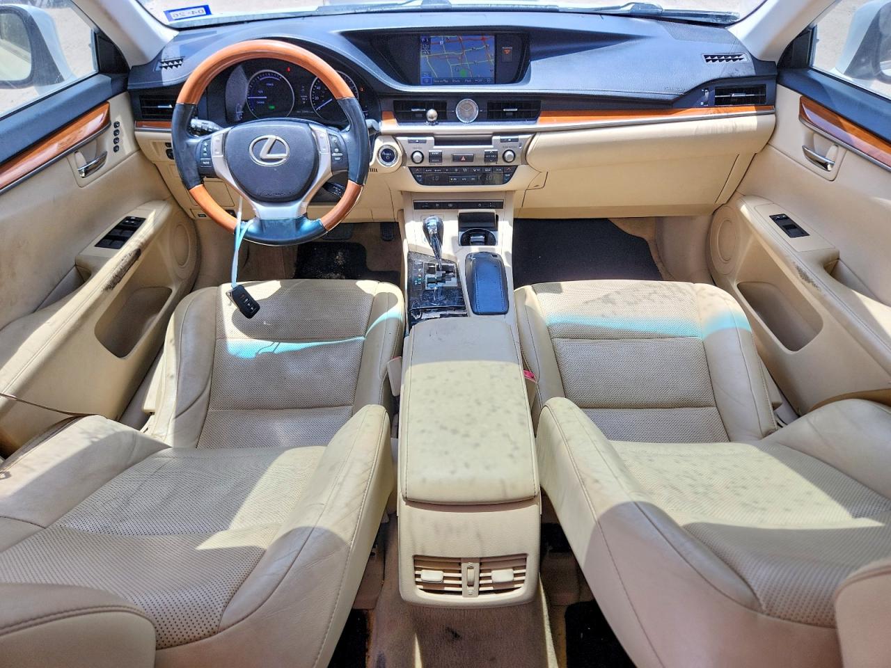 2013 Lexus Es 300h White vin: JTHBW1GG9D2019817
