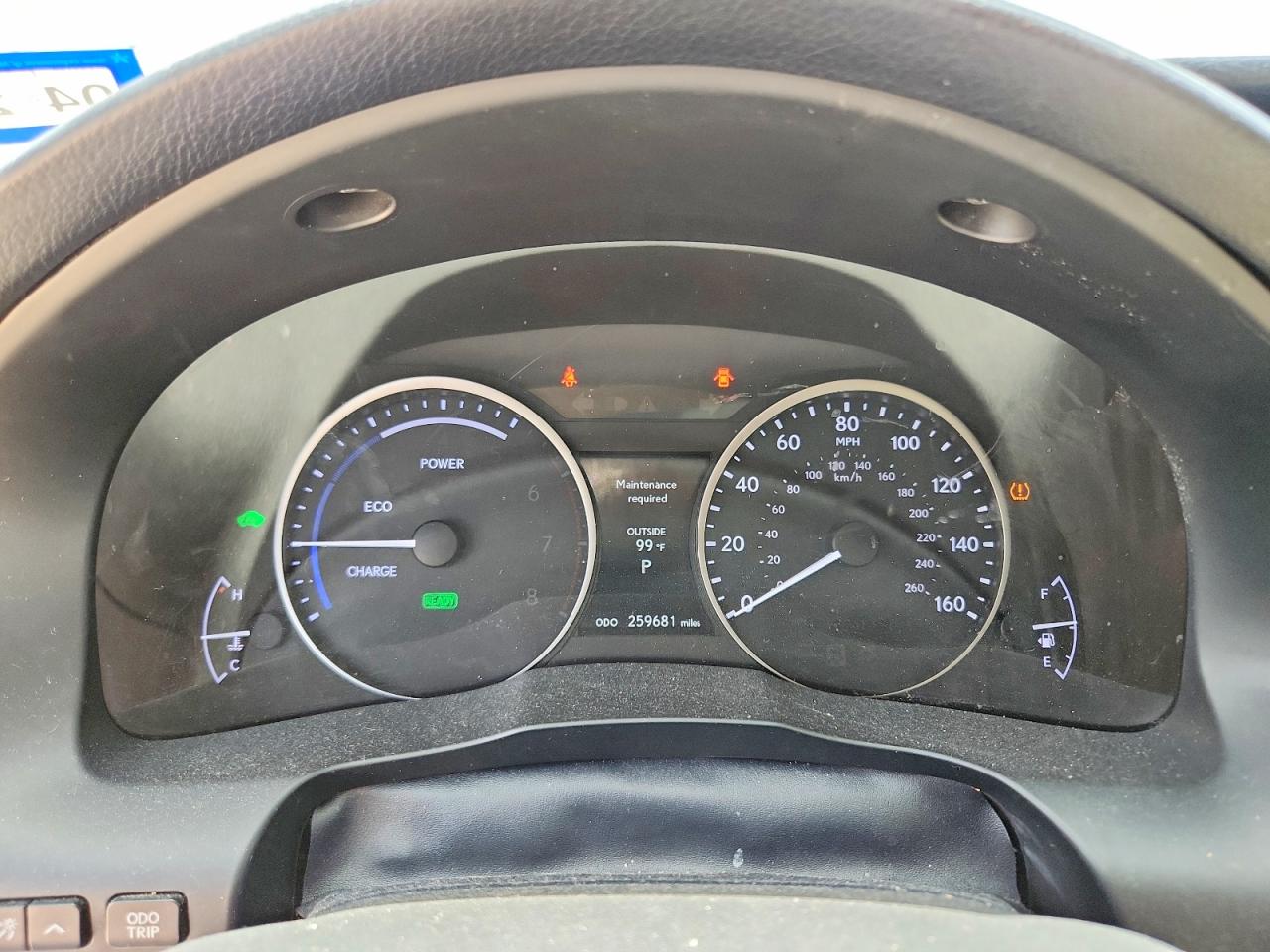 2013 Lexus Es 300h White vin: JTHBW1GG9D2019817