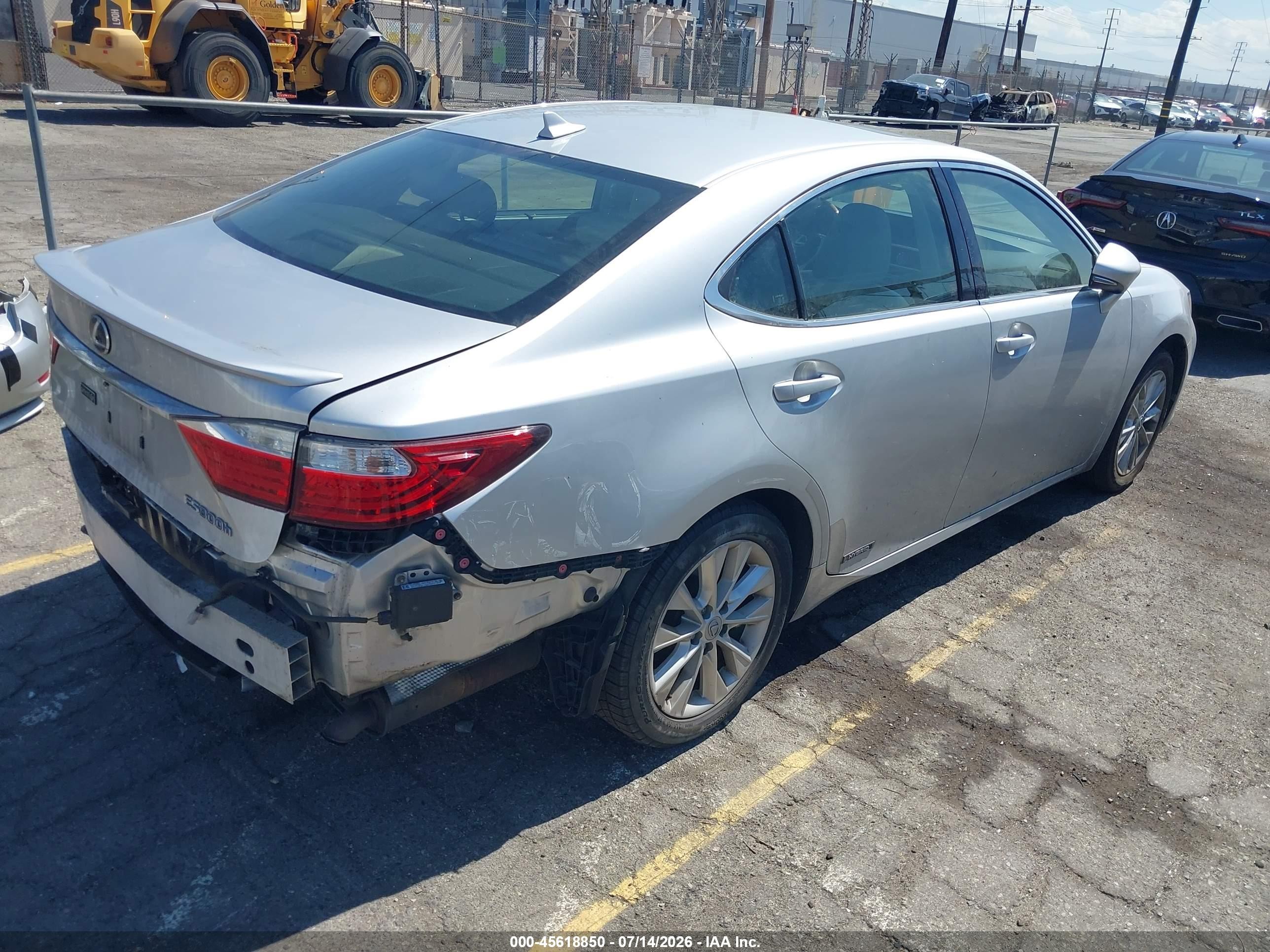 2013 Lexus Es 300h   Silver vin: JTHBW1GG9D2033040