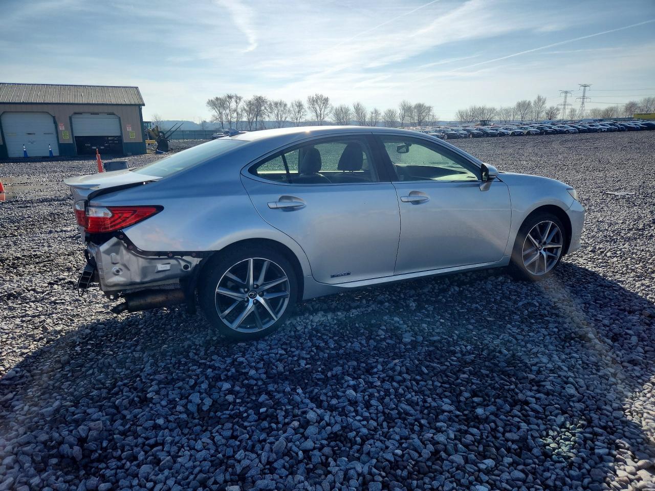 2013 Lexus Es 300h Base Silver vin: JTHBW1GG9D2038027