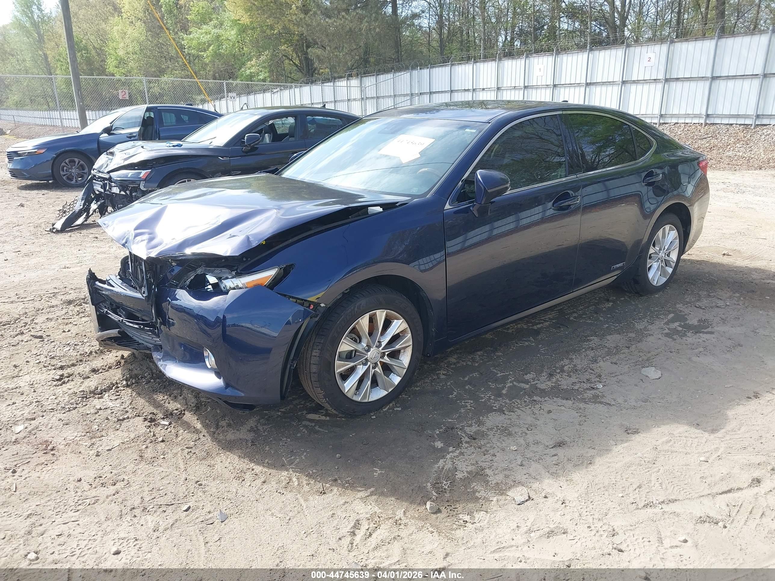2015 Lexus Es 300h   Blue vin: JTHBW1GG9F2092592