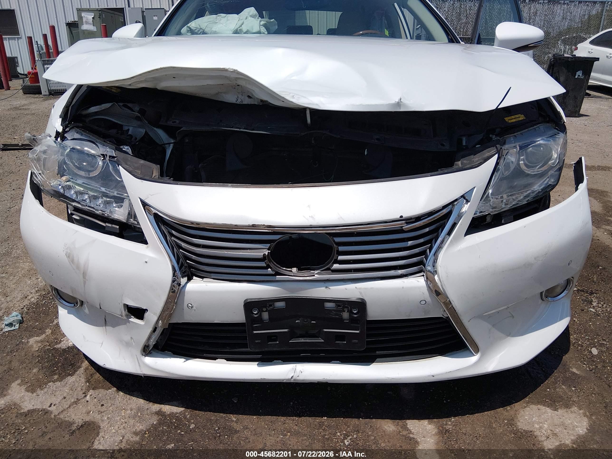 2013 Lexus Es 300h White vin: JTHBW1GGXD2006932