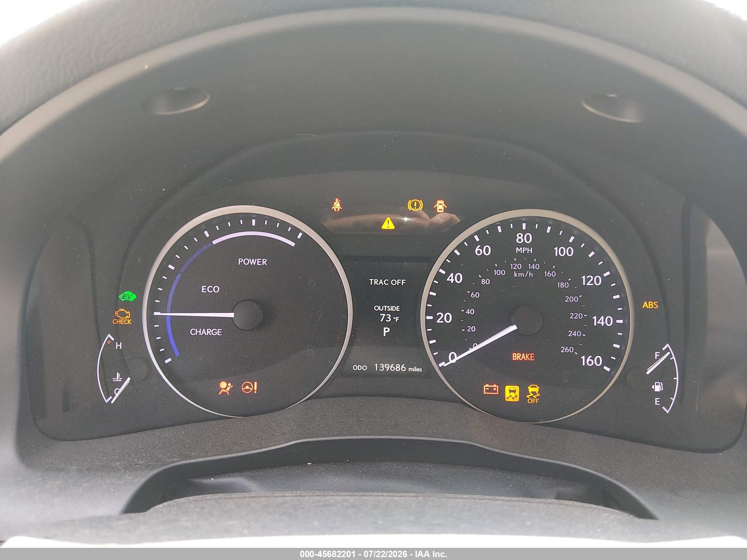 2013 Lexus Es 300h White vin: JTHBW1GGXD2006932