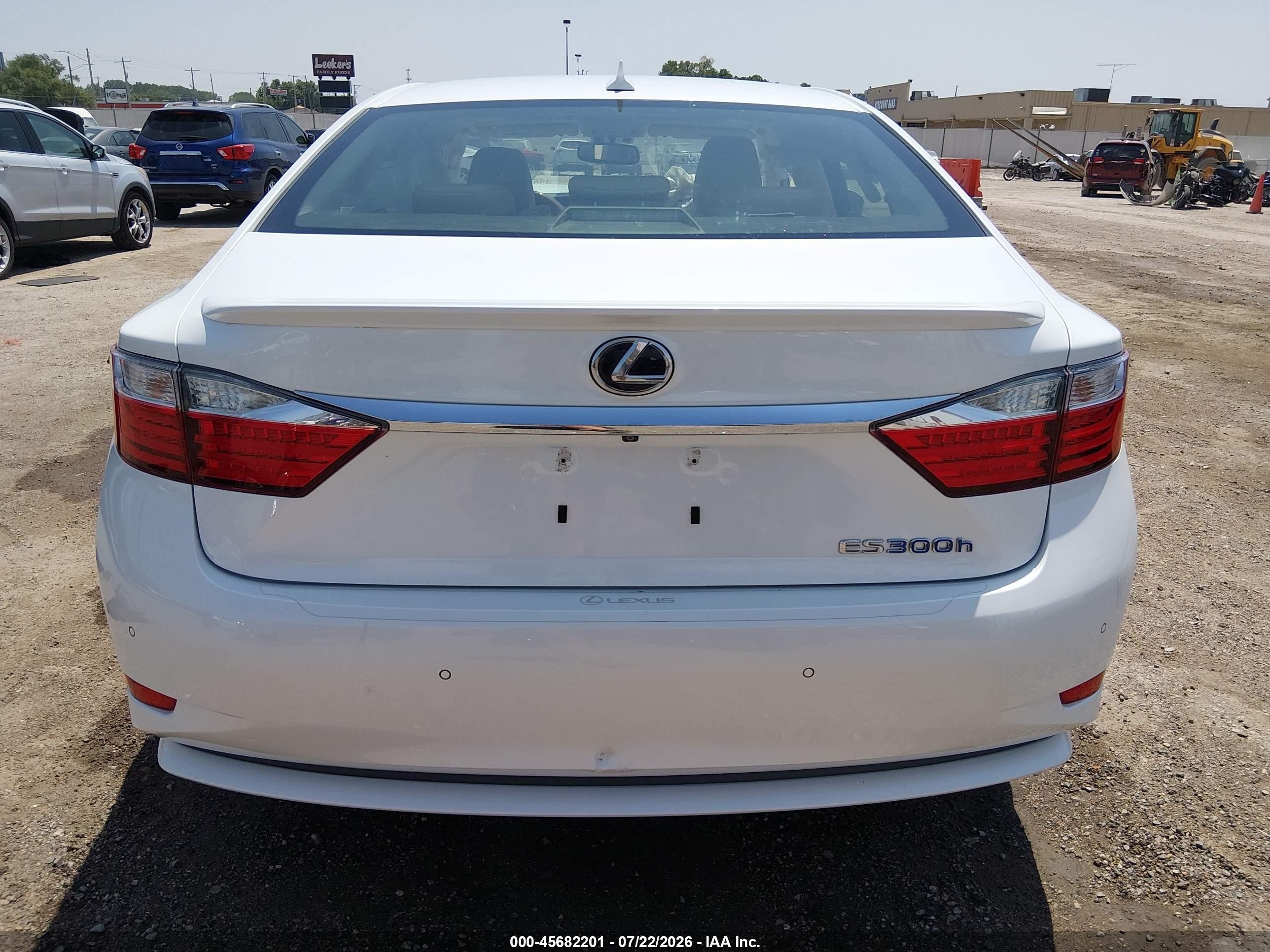2013 Lexus Es 300h White vin: JTHBW1GGXD2006932
