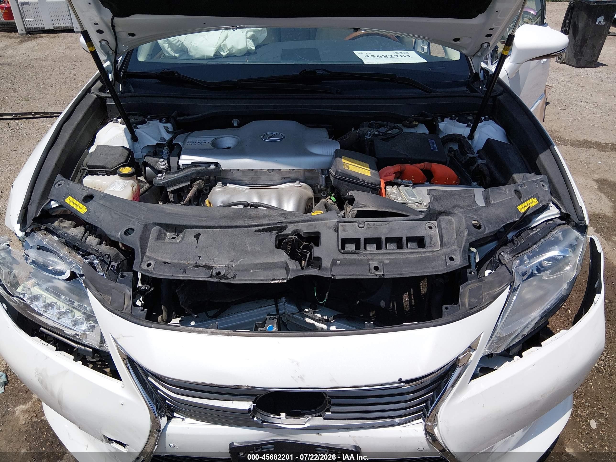 2013 Lexus Es 300h White vin: JTHBW1GGXD2006932