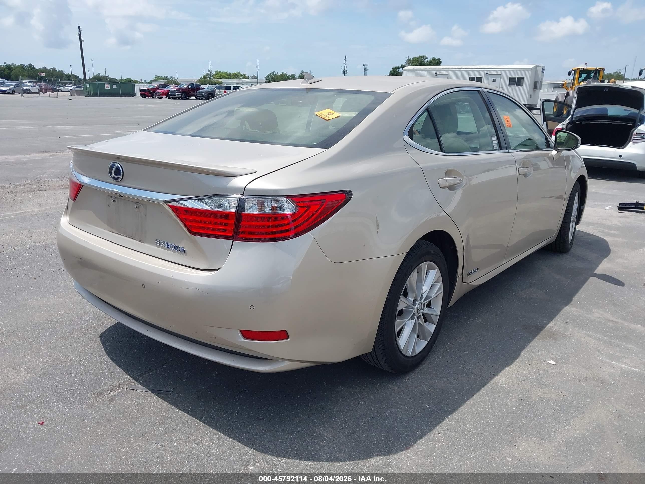 2013 Lexus Es 300h   Champagne vin: JTHBW1GGXD2038358