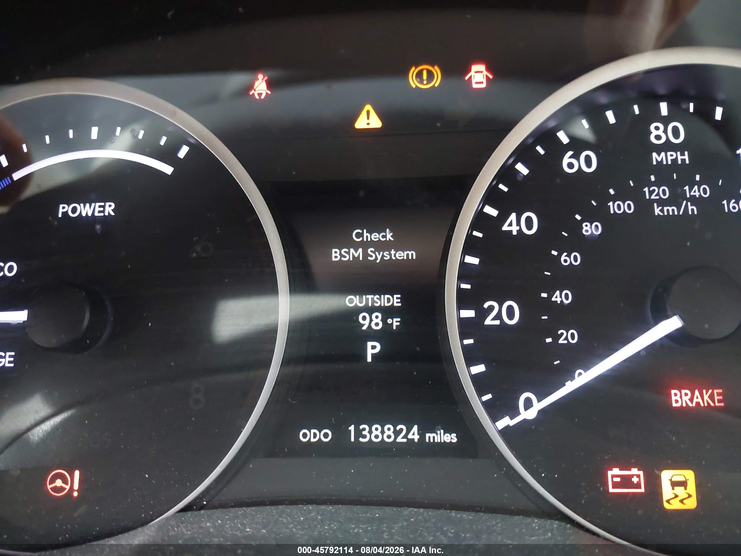 2013 Lexus Es 300h   Champagne vin: JTHBW1GGXD2038358