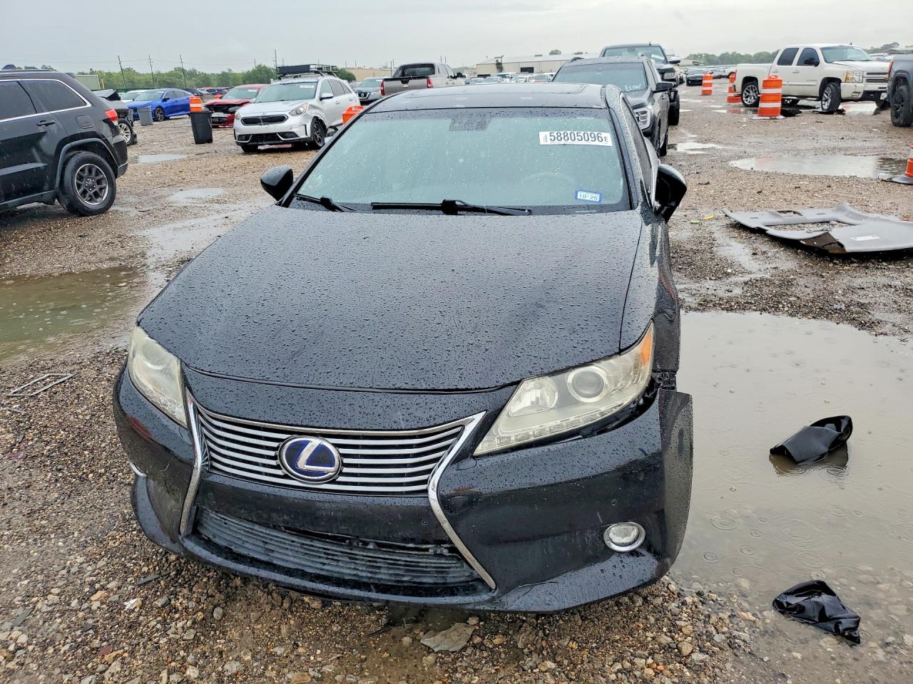 2014 Lexus Es 300h Black vin: JTHBW1GGXE2050818