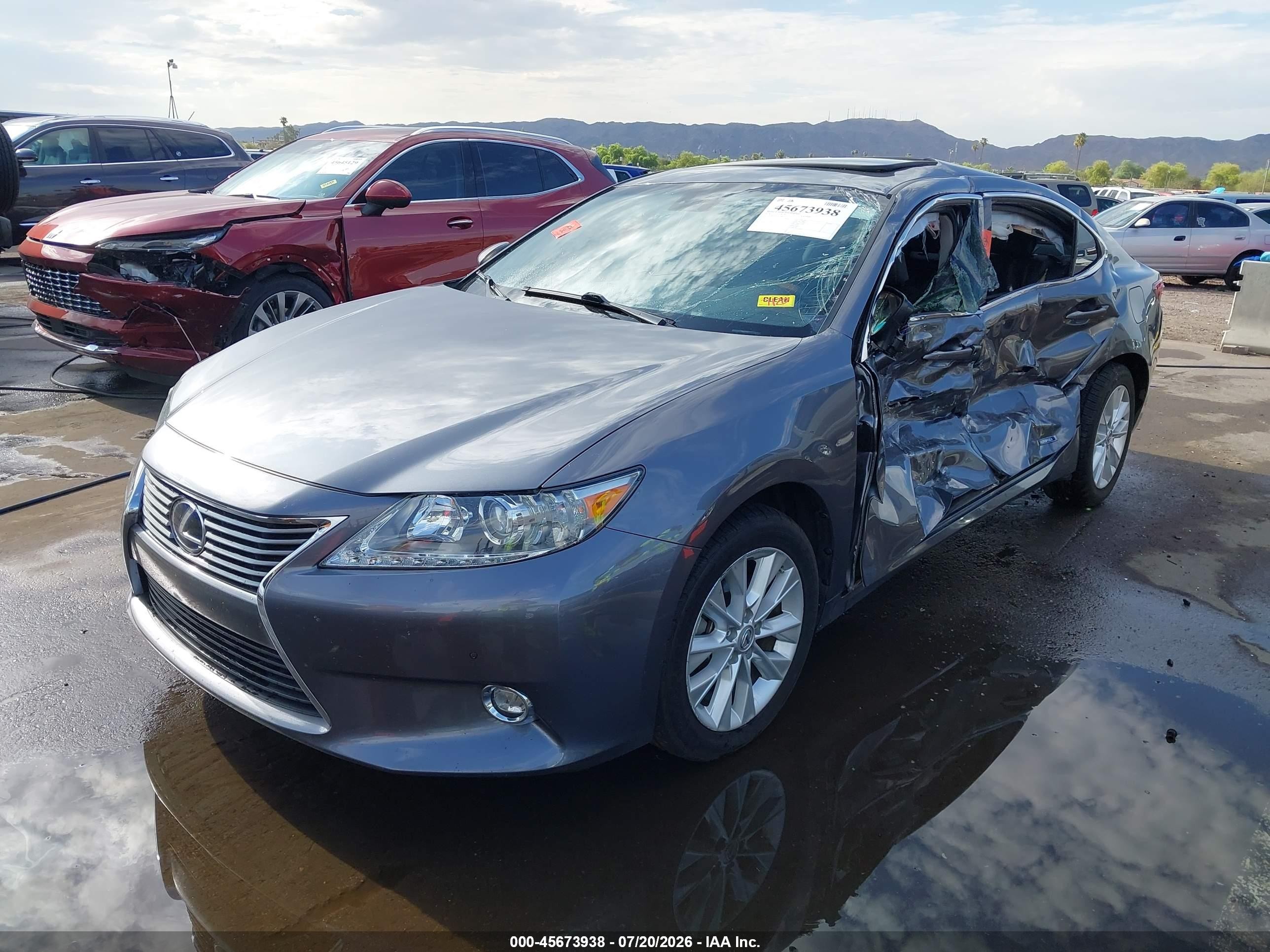 2014 Lexus Es 300h   Серый vin: JTHBW1GGXE2060295