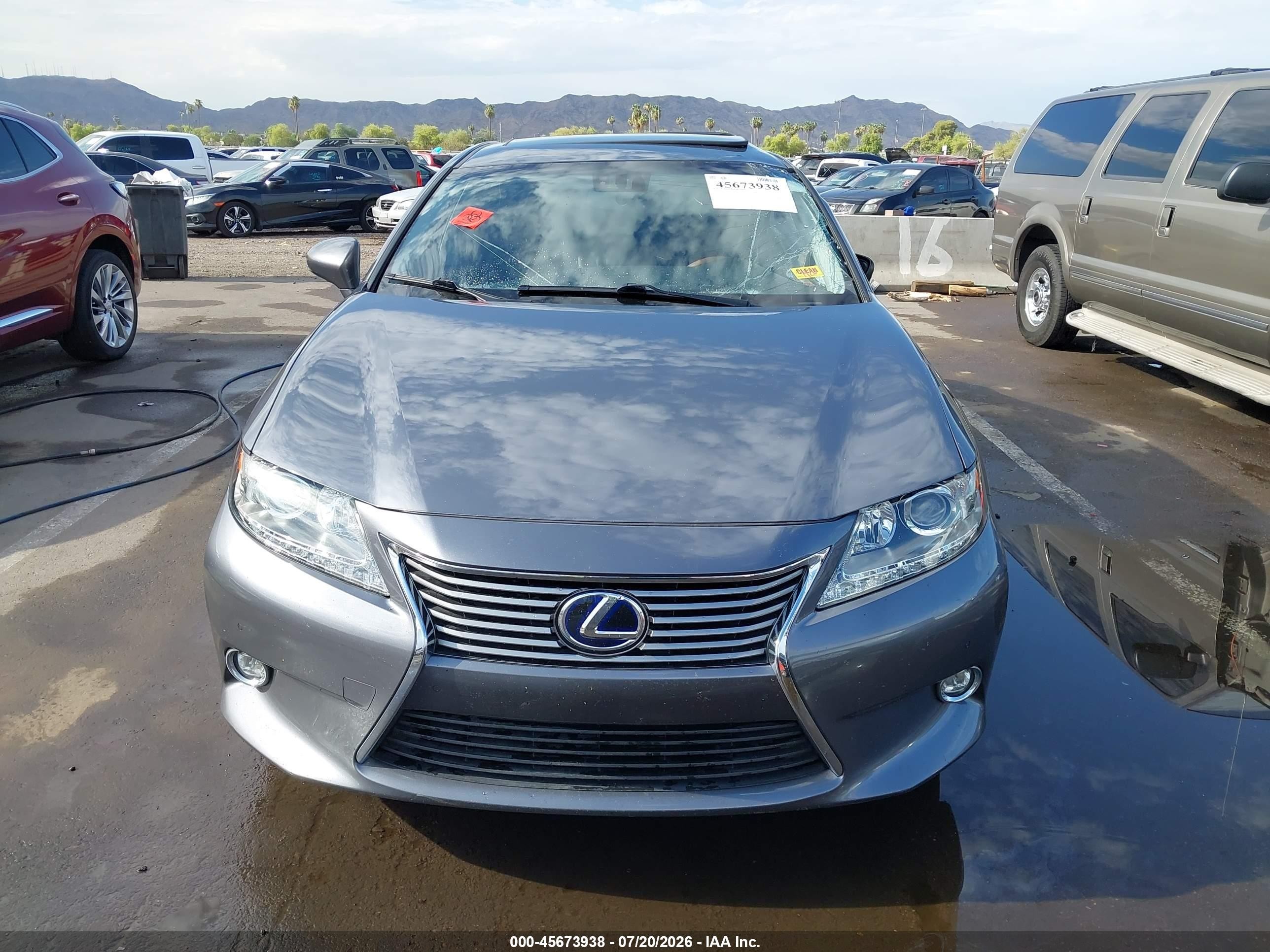 2014 Lexus Es 300h   Серый vin: JTHBW1GGXE2060295
