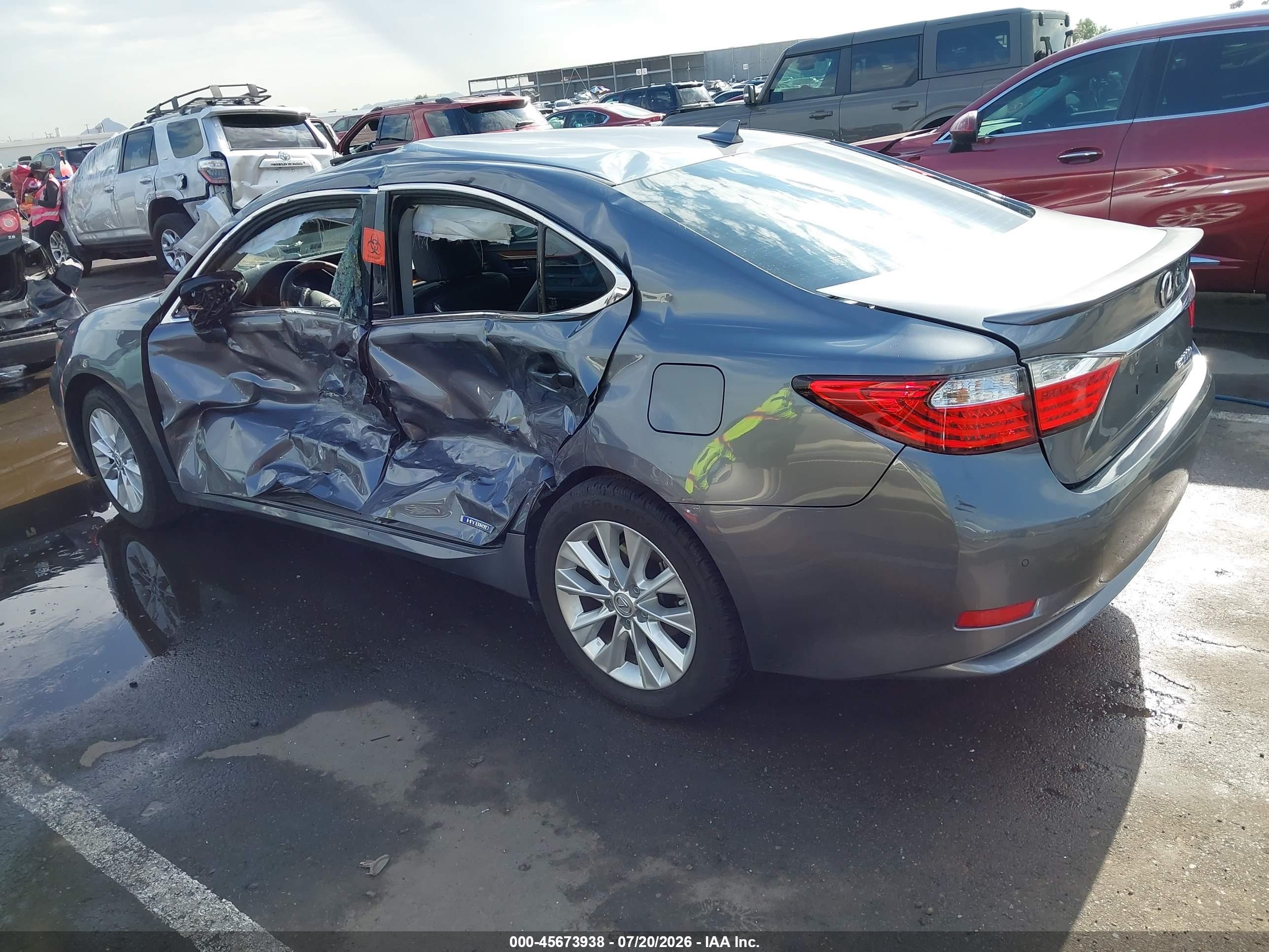 2014 Lexus Es 300h   Серый vin: JTHBW1GGXE2060295