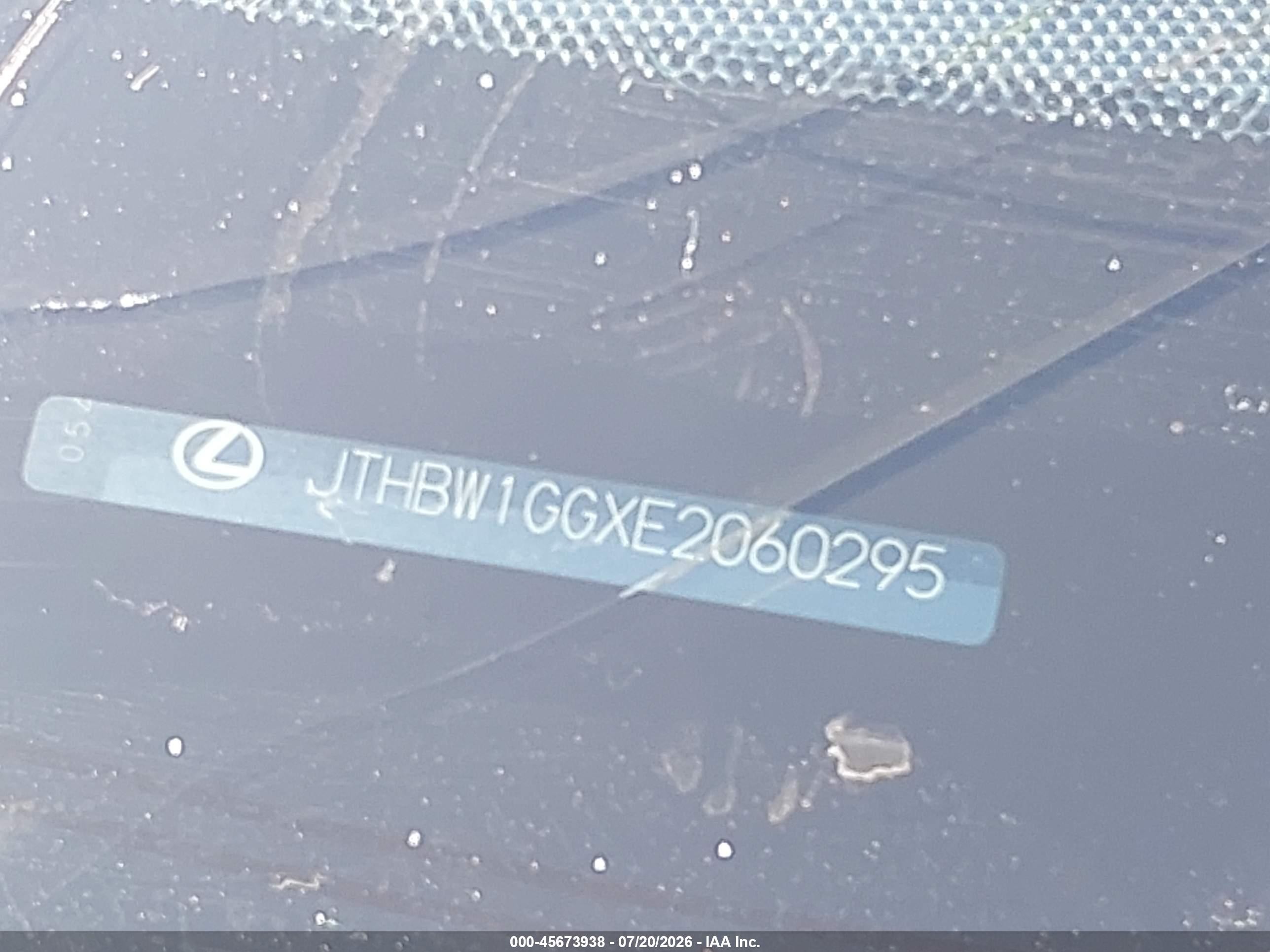 2014 Lexus Es 300h   Серый vin: JTHBW1GGXE2060295