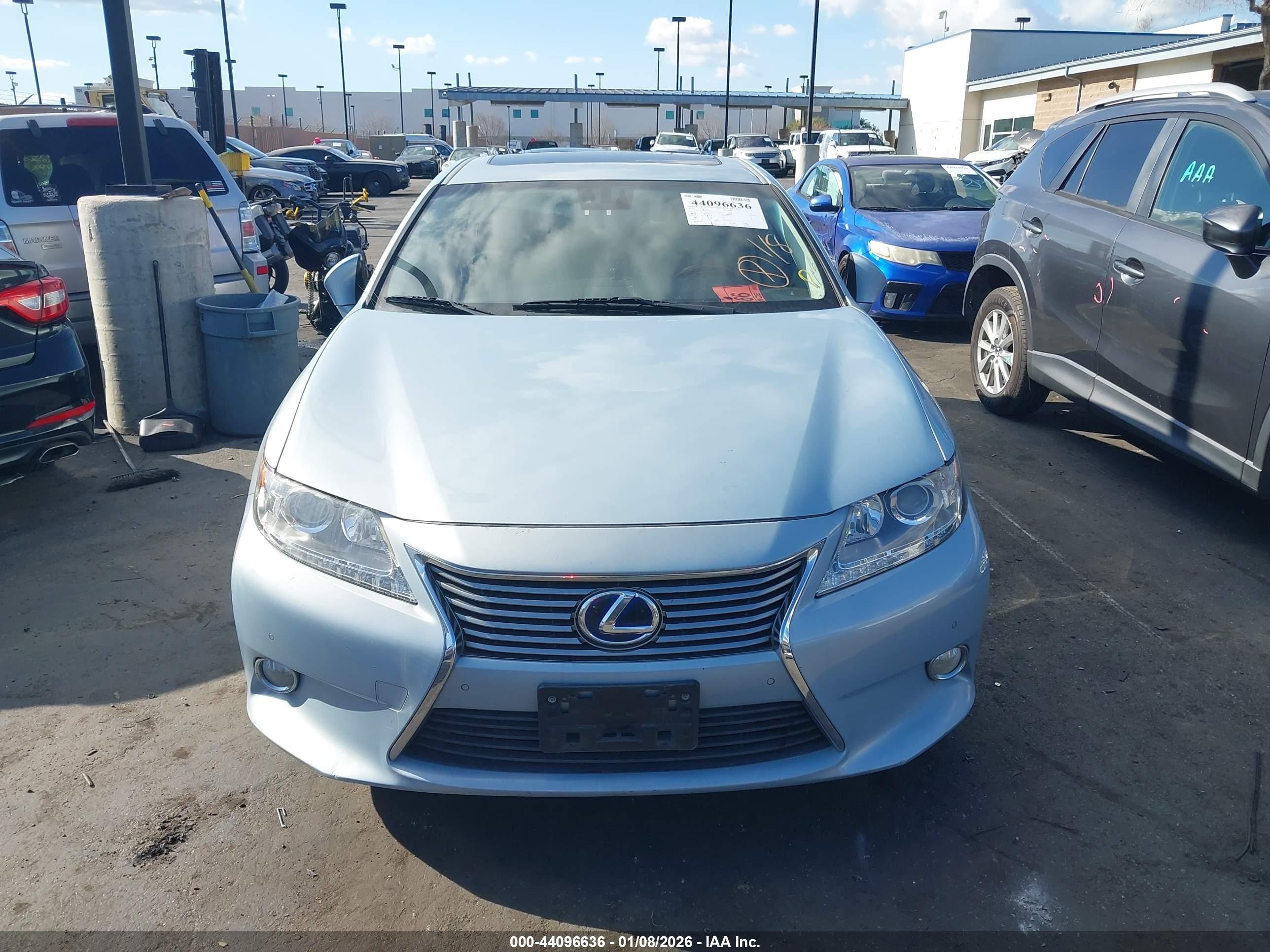 2014 Lexus Es 300h   Light Blue vin: JTHBW1GGXE2060359