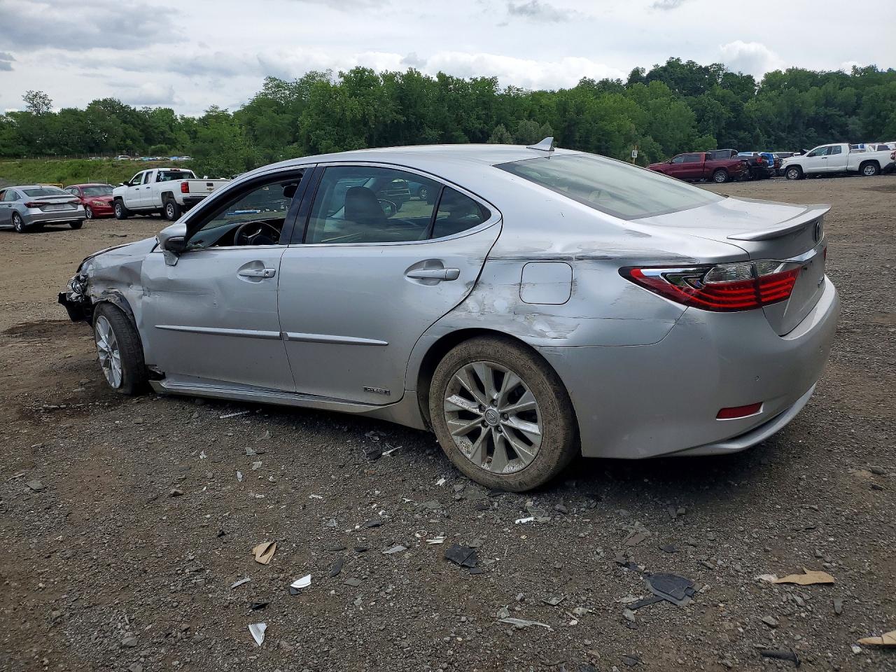2014 Lexus Es 300h Silver vin: JTHBW1GGXE2061124