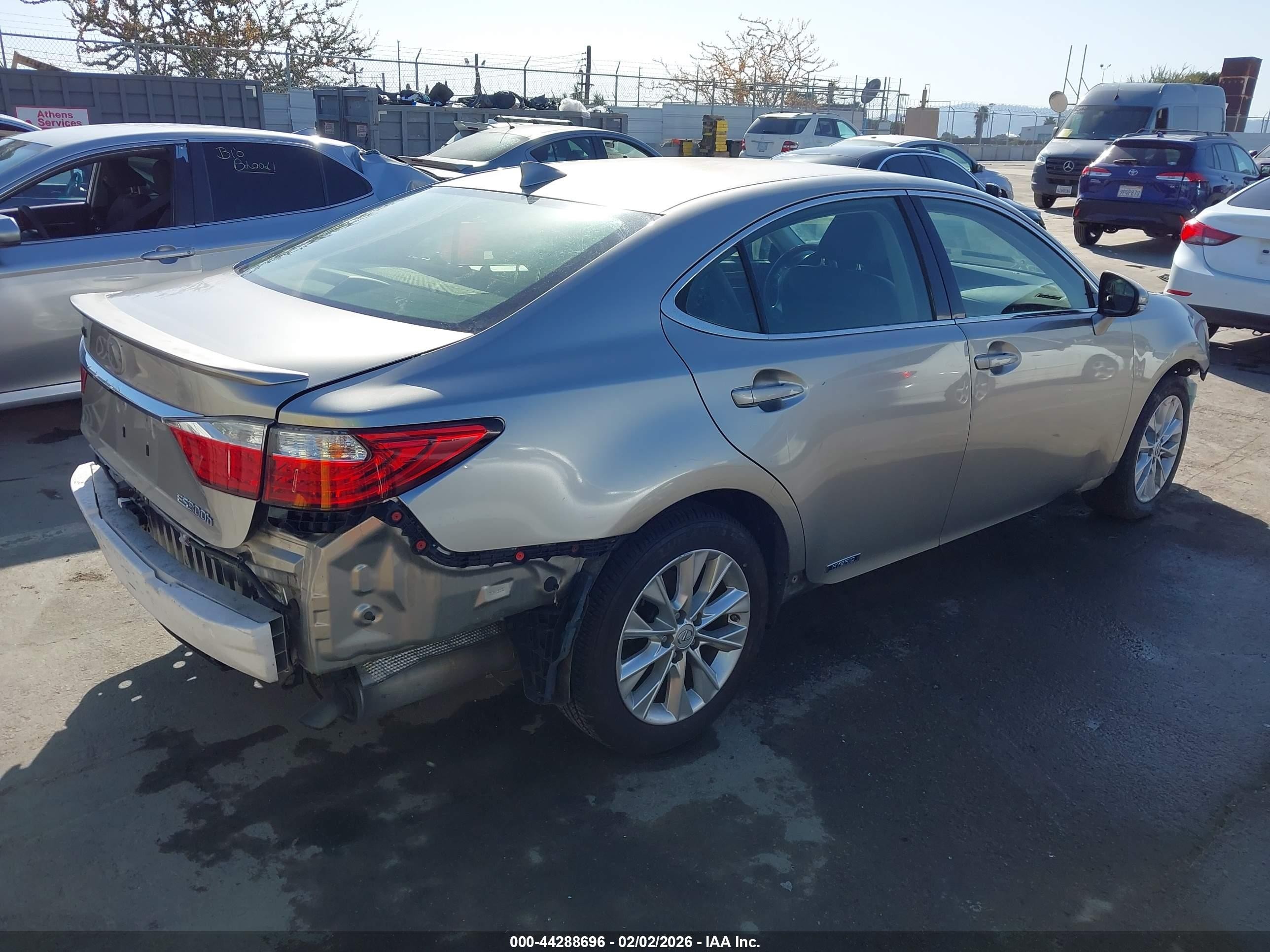 2015 Lexus Es 300h   Gray vin: JTHBW1GGXF2079348