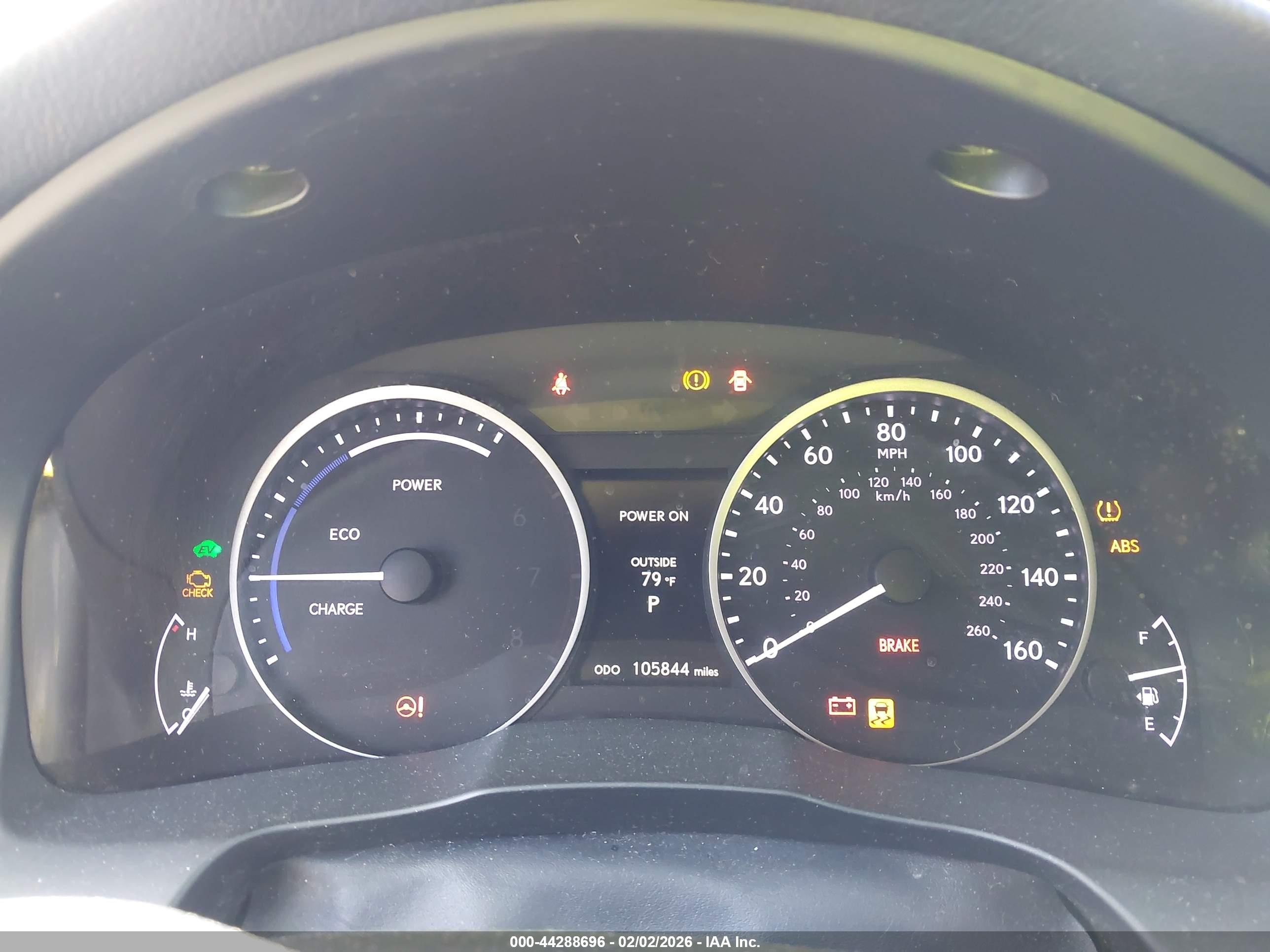 2015 Lexus Es 300h   Gray vin: JTHBW1GGXF2079348