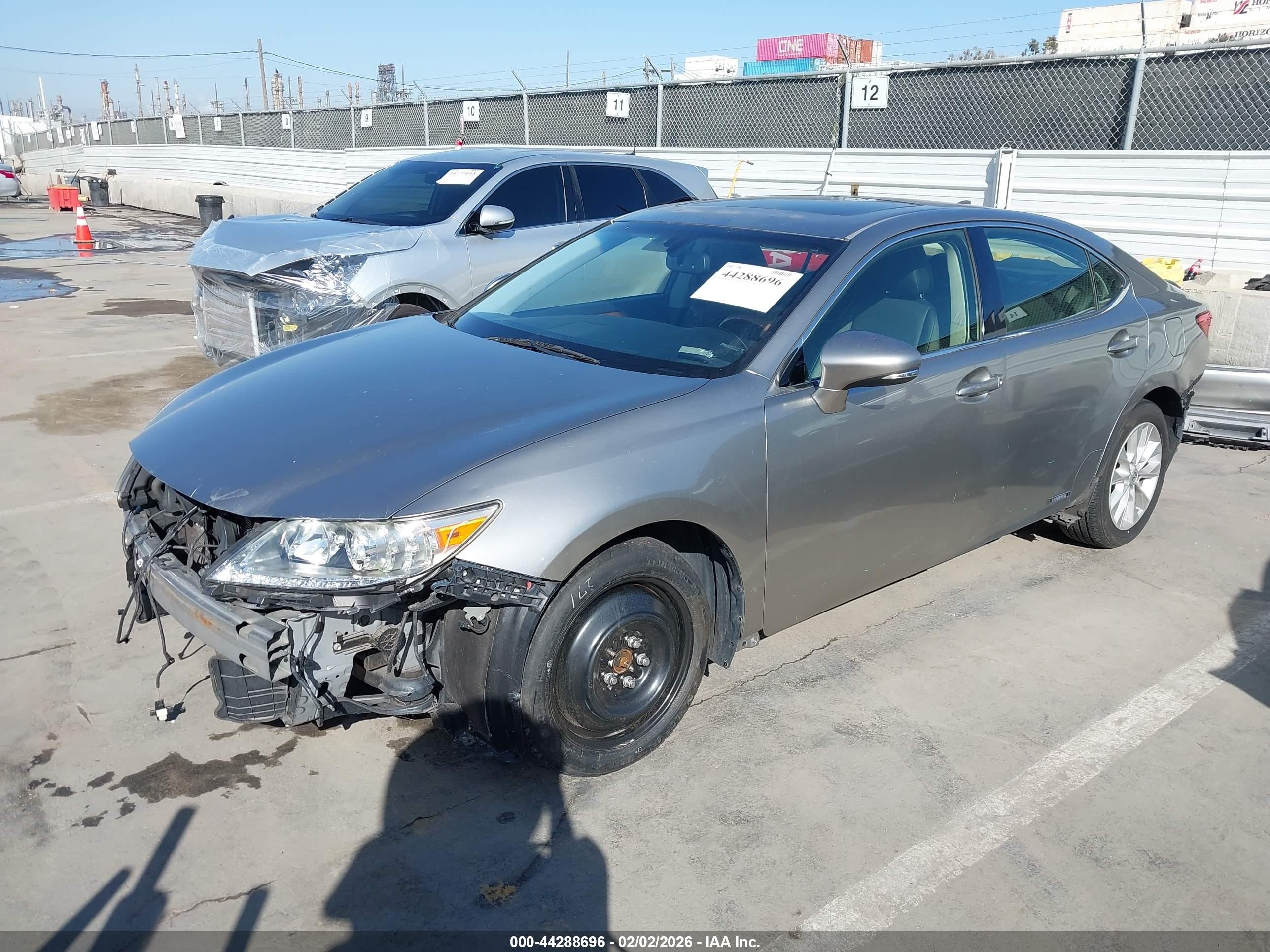 2015 Lexus Es 300h   Gray vin: JTHBW1GGXF2079348