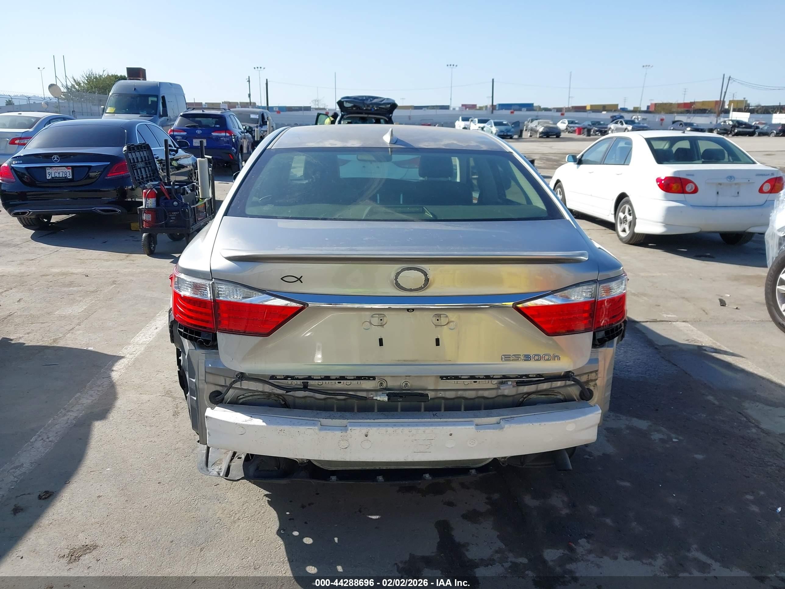 2015 Lexus Es 300h   Gray vin: JTHBW1GGXF2079348