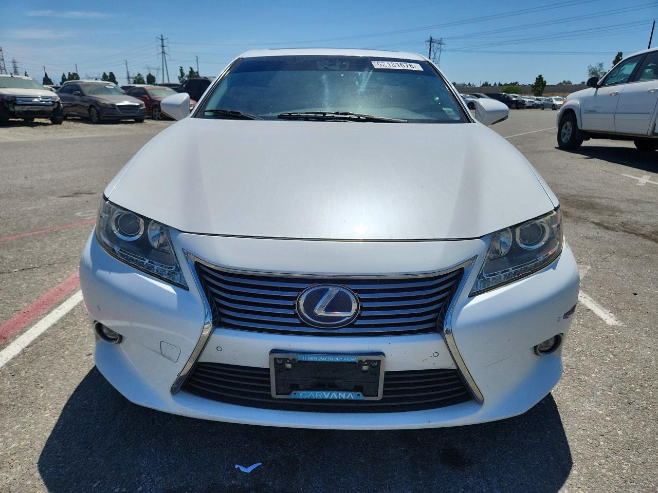 2015 Lexus Es 300h White vin: JTHBW1GGXF2084260