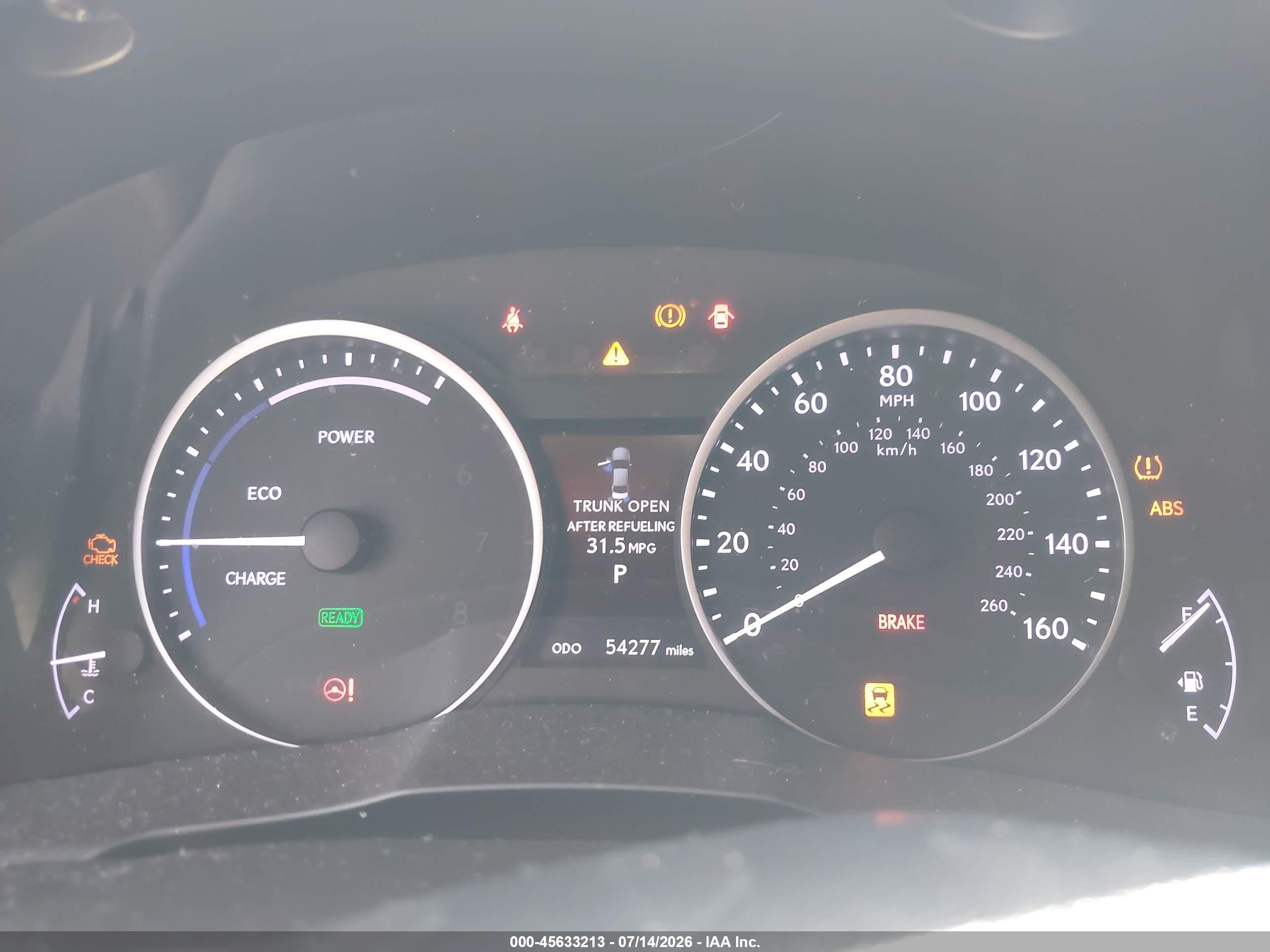 2015 Lexus Es 300h   Red vin: JTHBW1GGXF2086610