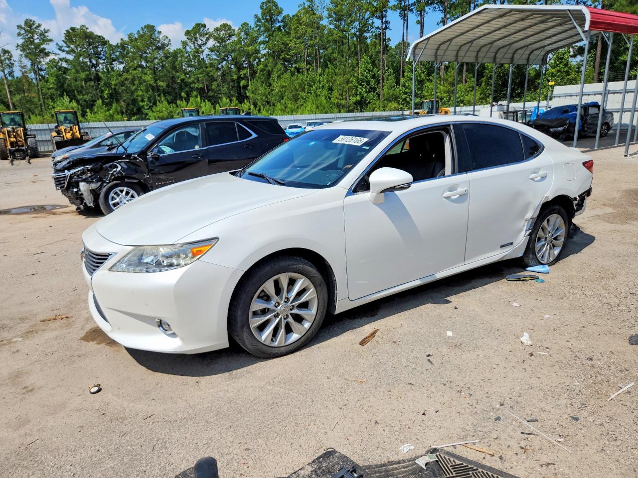 2015 Lexus Es 300h White vin: JTHBW1GGXF2089099