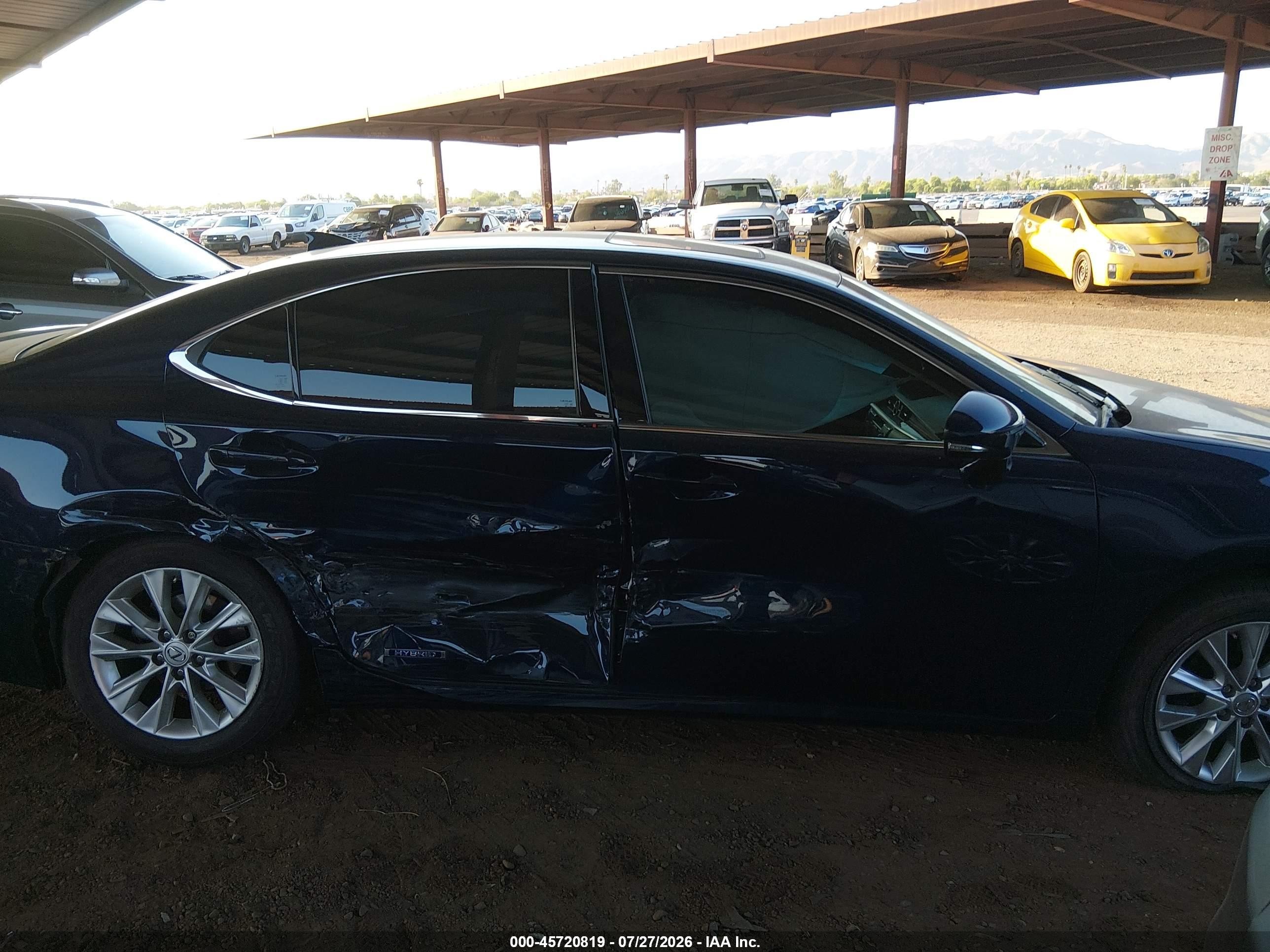 2015 Lexus Es 300h   Blue vin: JTHBW1GGXF2098773