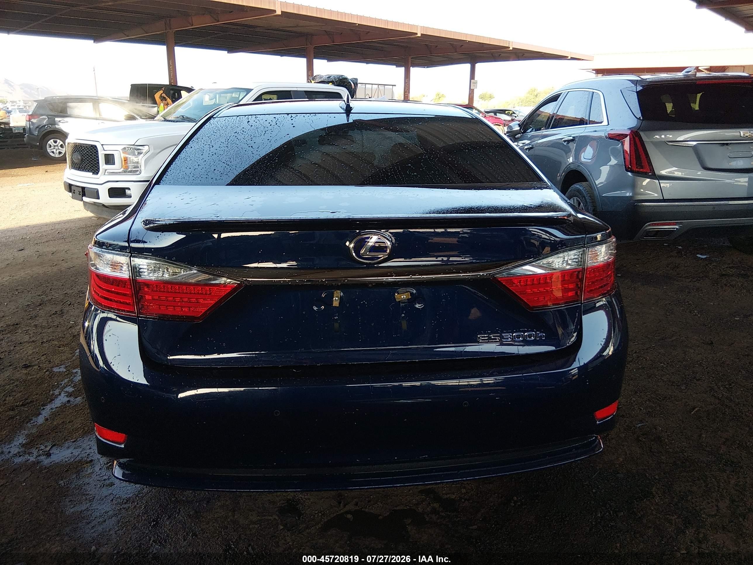 2015 Lexus Es 300h   Blue vin: JTHBW1GGXF2098773
