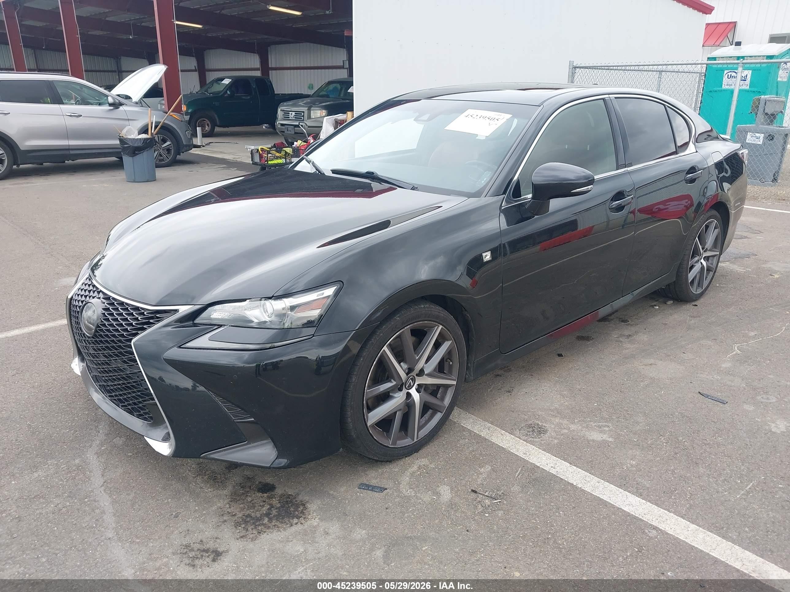 2019 Lexus Gs 350 F Sport Black vin: JTHBZ1BL2KA018216