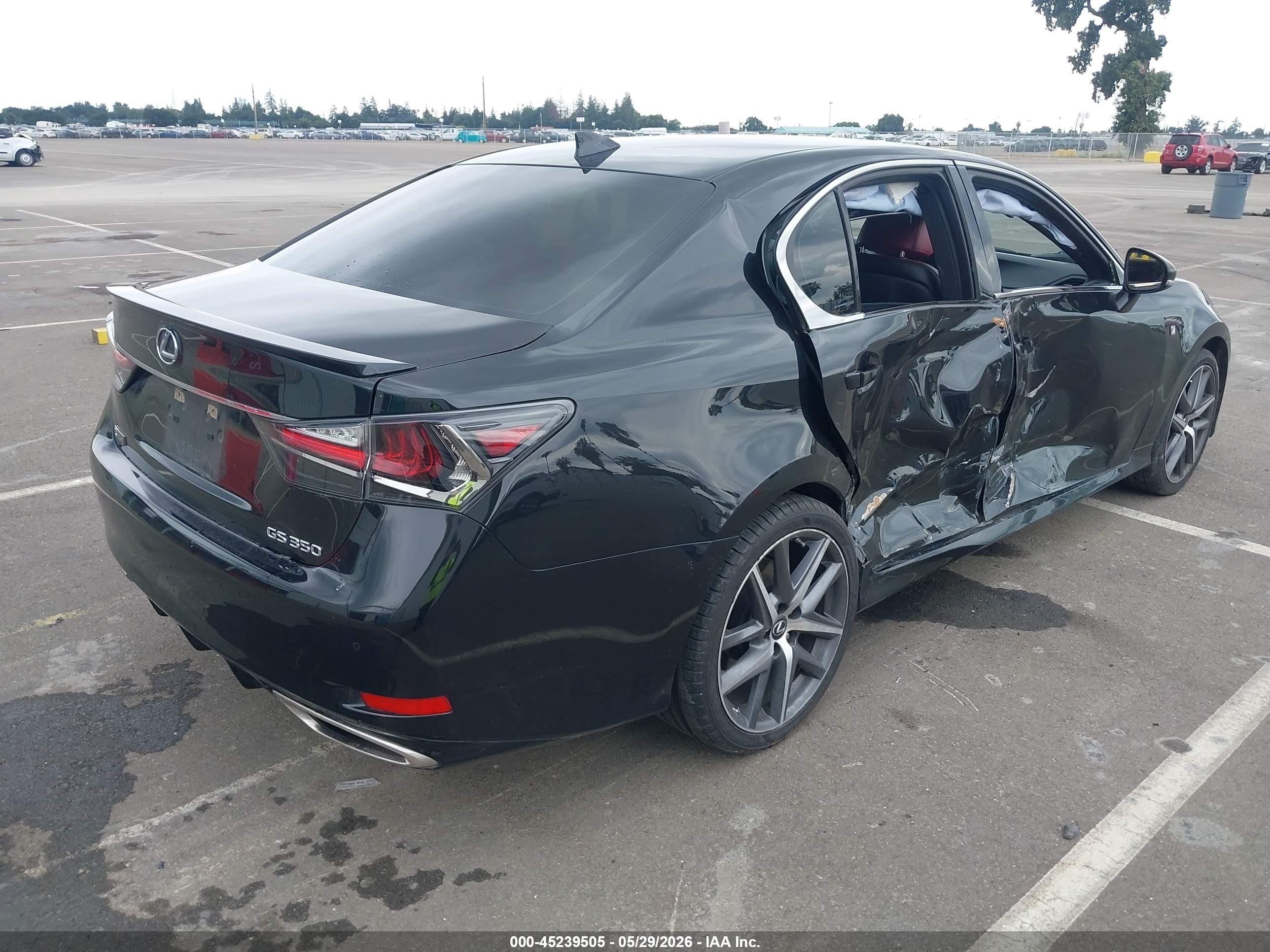2019 Lexus Gs 350 F Sport Black vin: JTHBZ1BL2KA018216