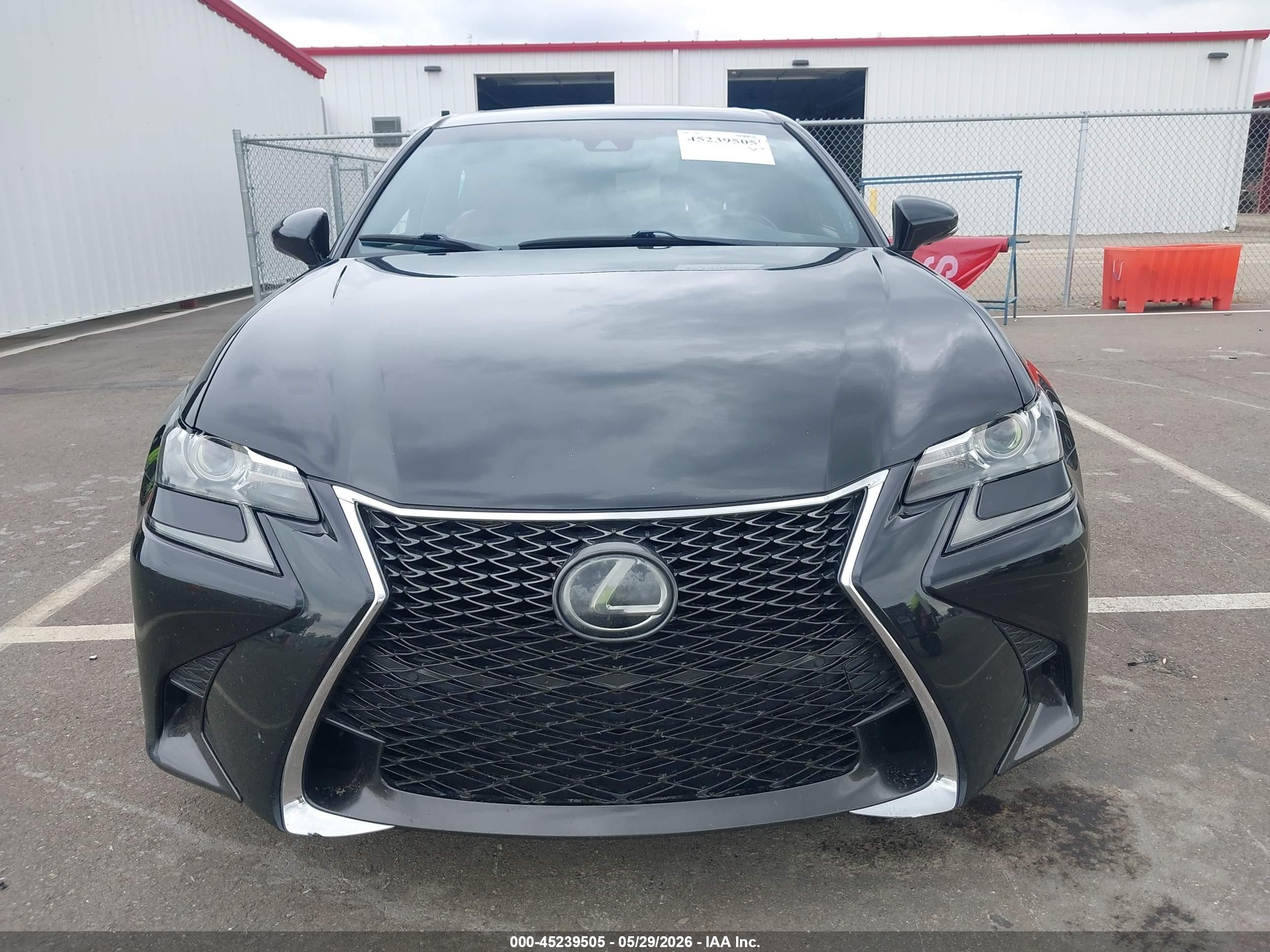 2019 Lexus Gs 350 F Sport Black vin: JTHBZ1BL2KA018216
