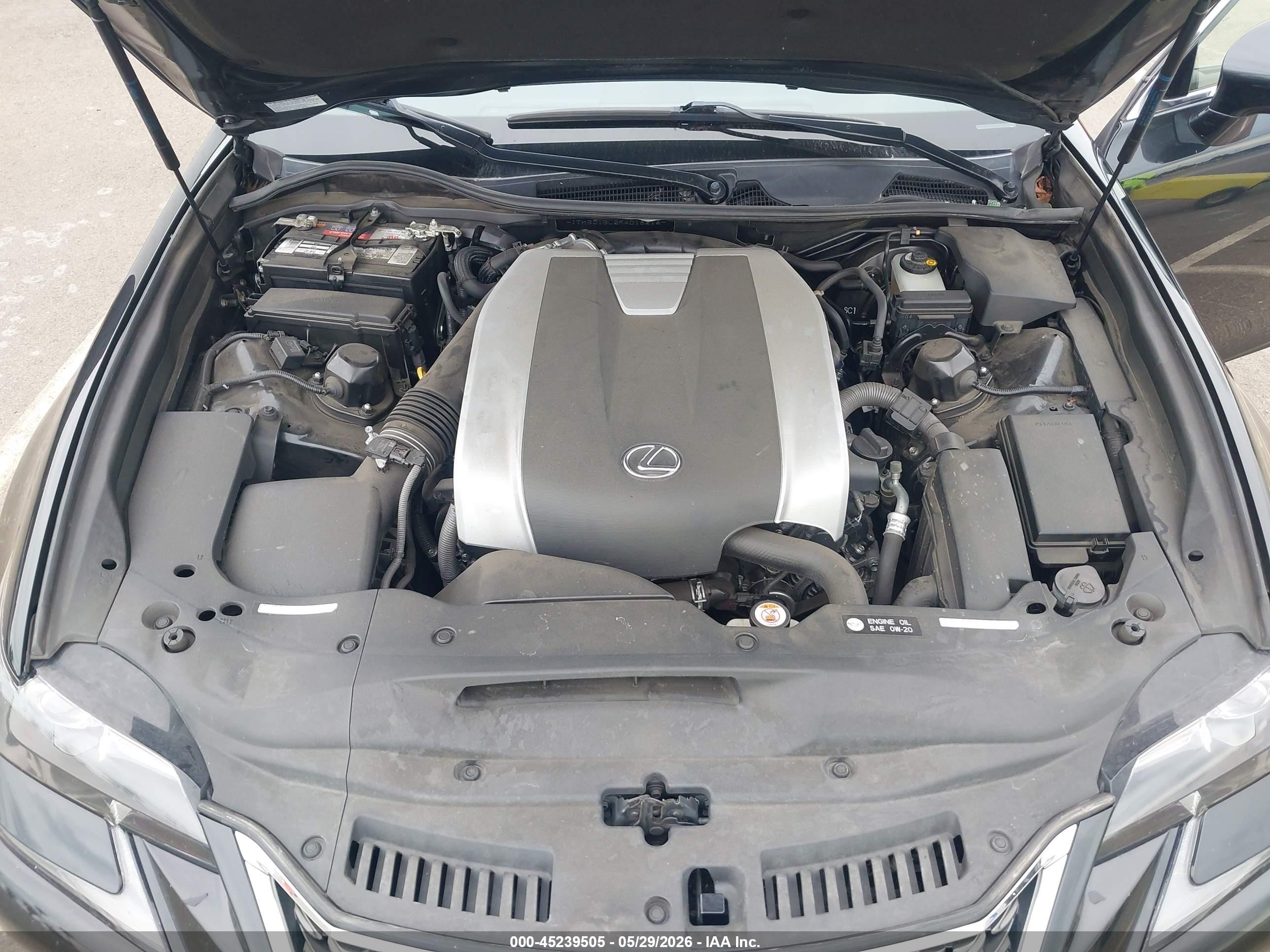 2019 Lexus Gs 350 F Sport Black vin: JTHBZ1BL2KA018216