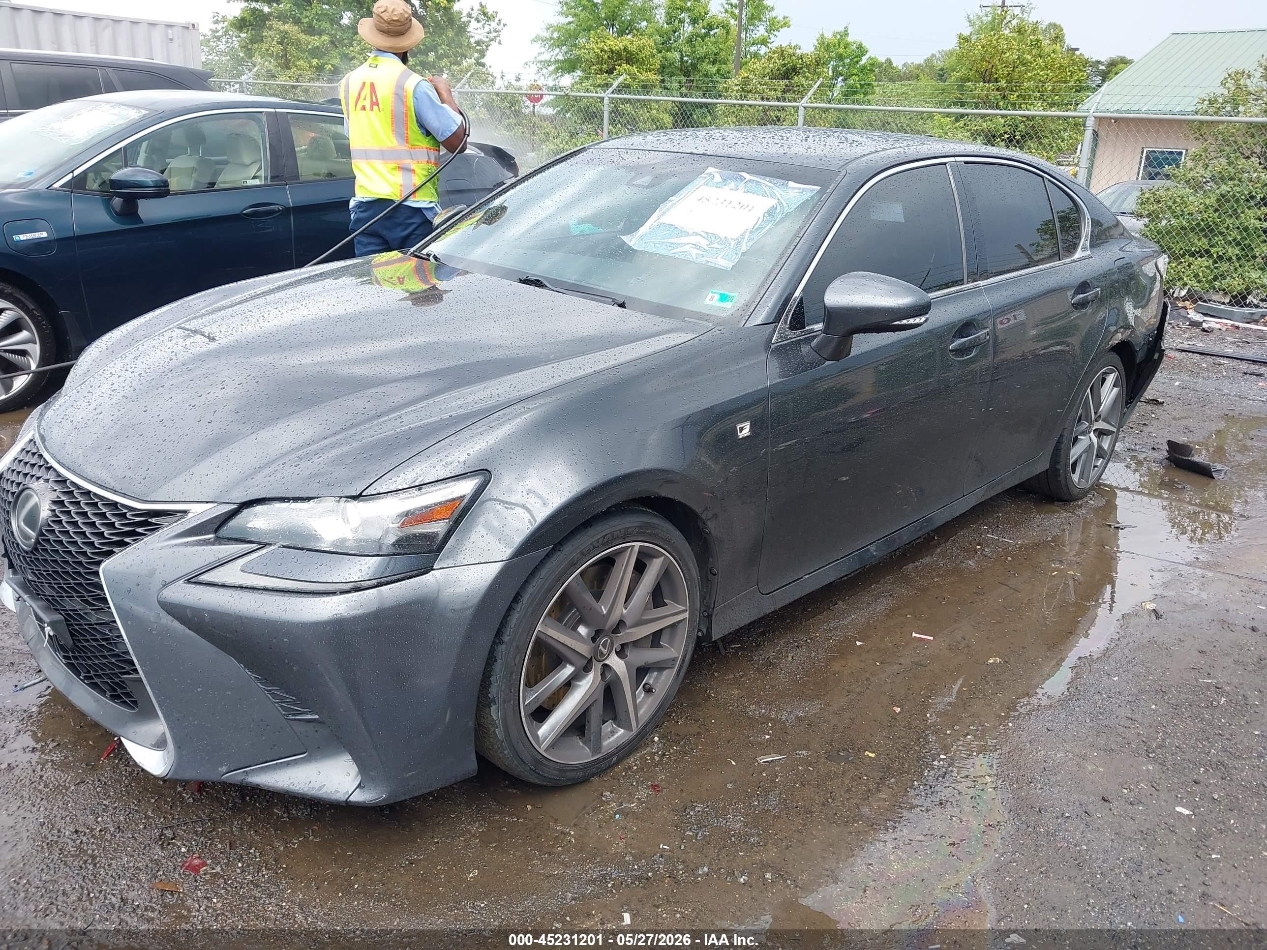 2017 Lexus Gs 350 F Sport Gray vin: JTHBZ1BL7HA009939