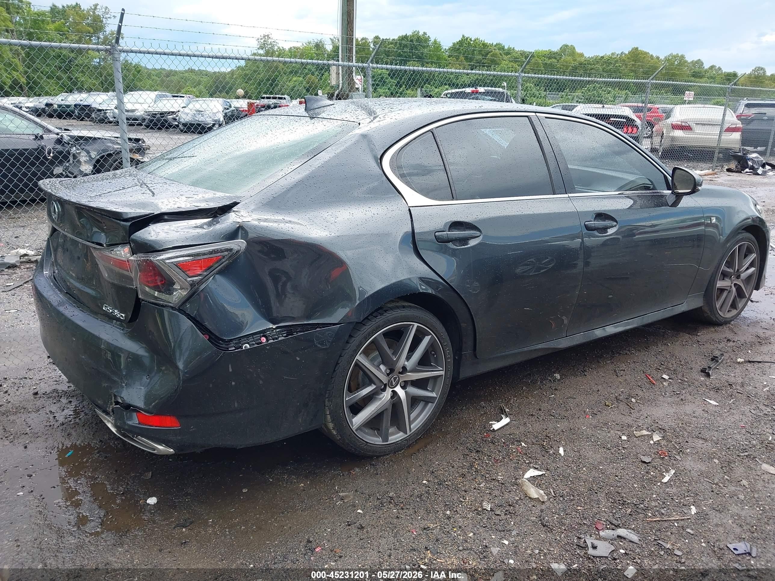 2017 Lexus Gs 350 F Sport Gray vin: JTHBZ1BL7HA009939