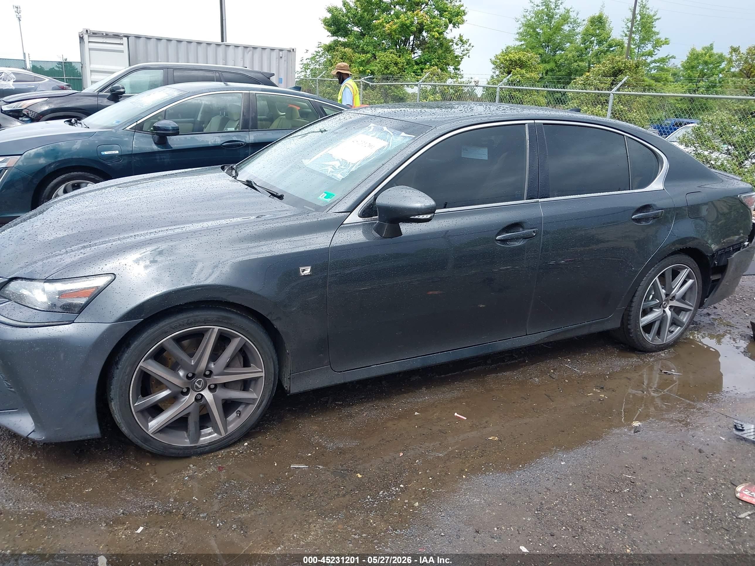 2017 Lexus Gs 350 F Sport Gray vin: JTHBZ1BL7HA009939