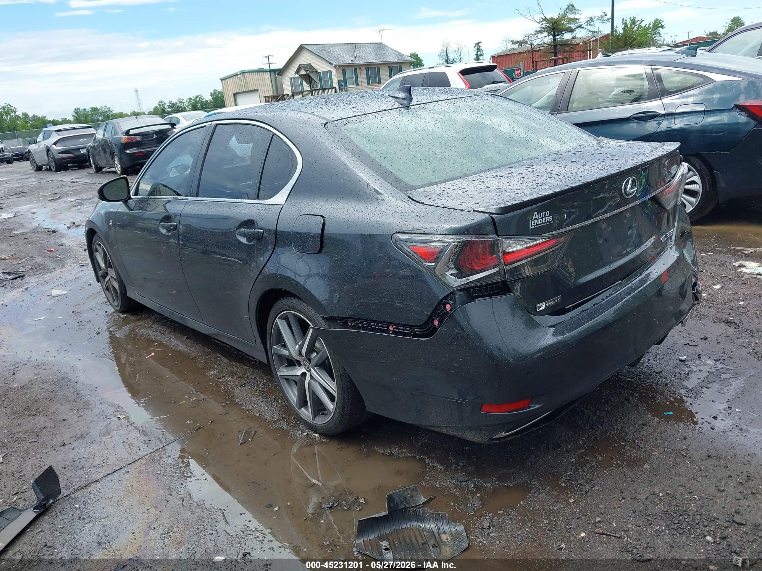 2017 Lexus Gs 350 F Sport Gray vin: JTHBZ1BL7HA009939